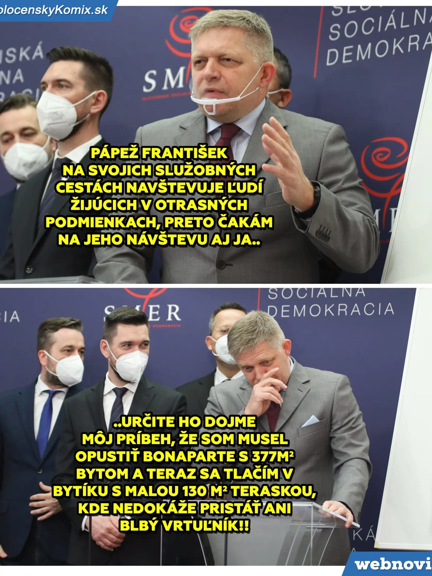 Robert Fico k téme pápeža na Slovensku.