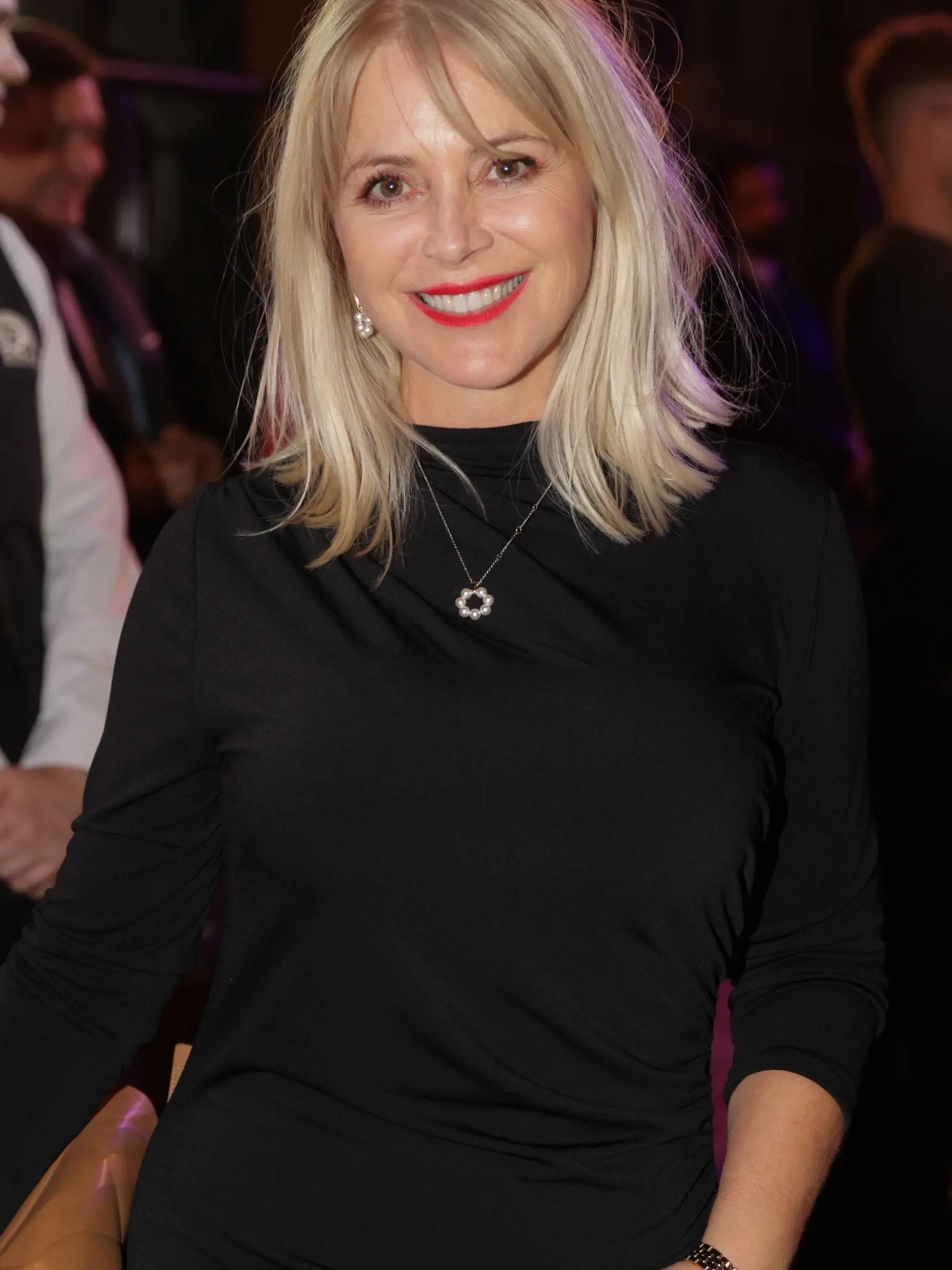 Zuzana Vačková zvolila čierny outfit.