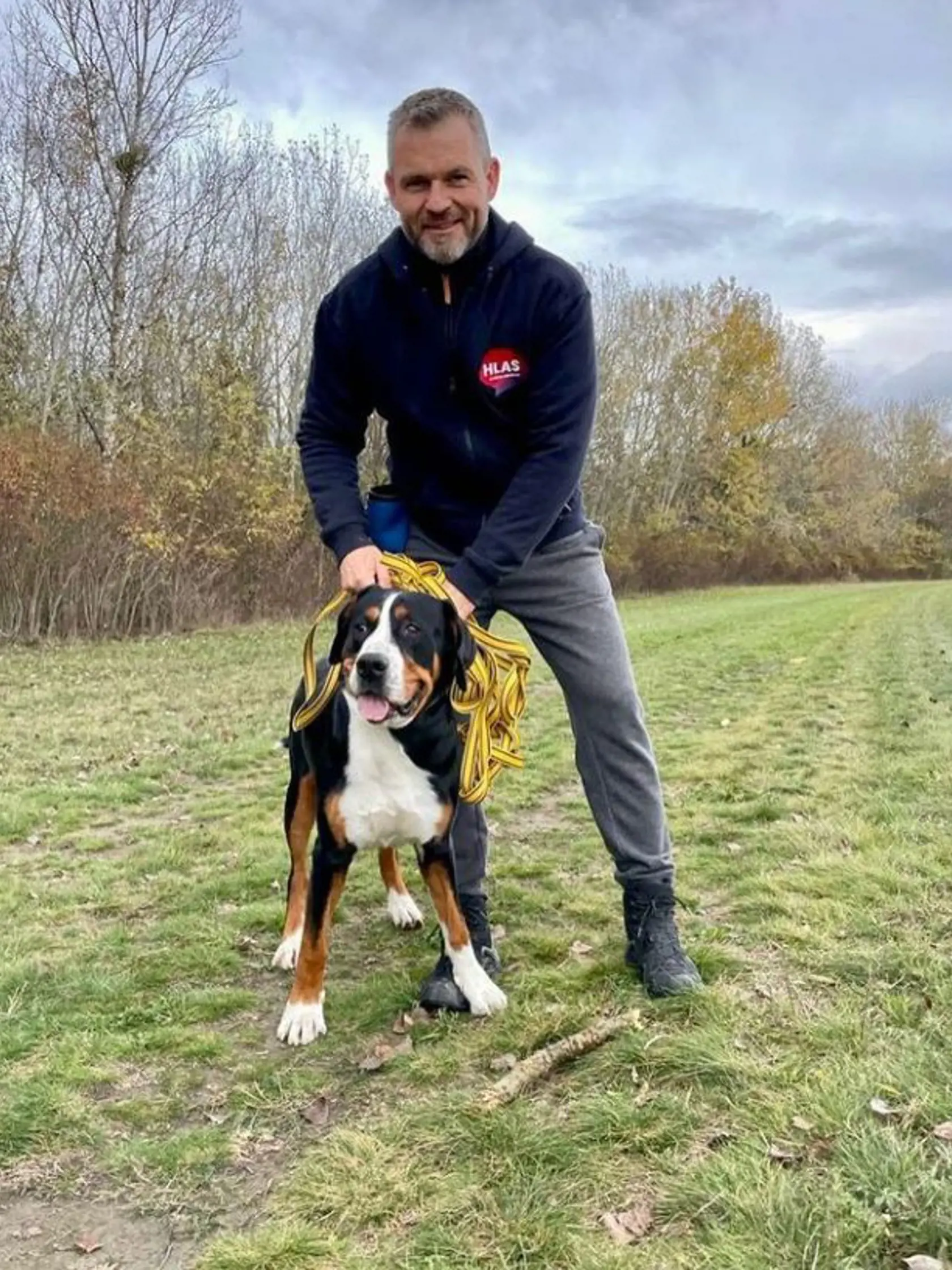 Peter Pellegrini so psom Gerym.