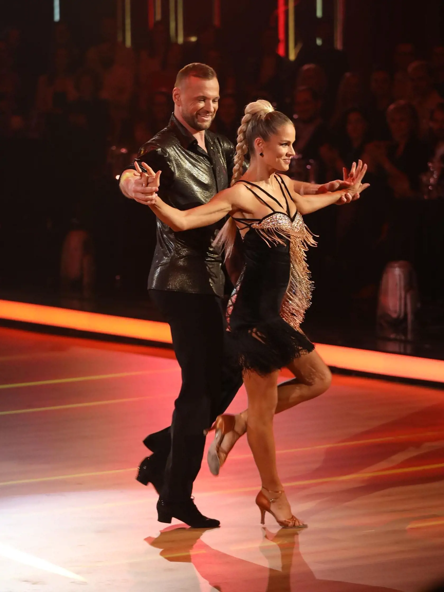 6. kolo Let's Dance: Manželia Gáboríkovci počas svojho vystúpenia.