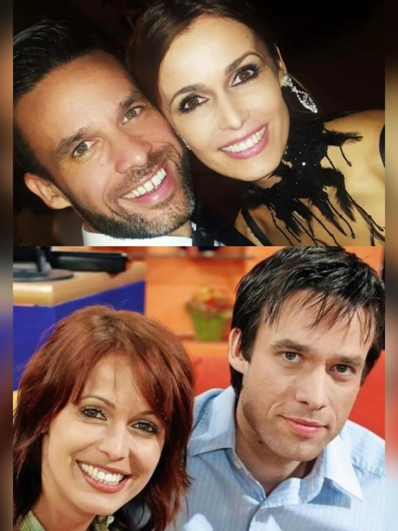 Lenka a Roman v začiatkoch spoločného vysielania a po 16 rokoch