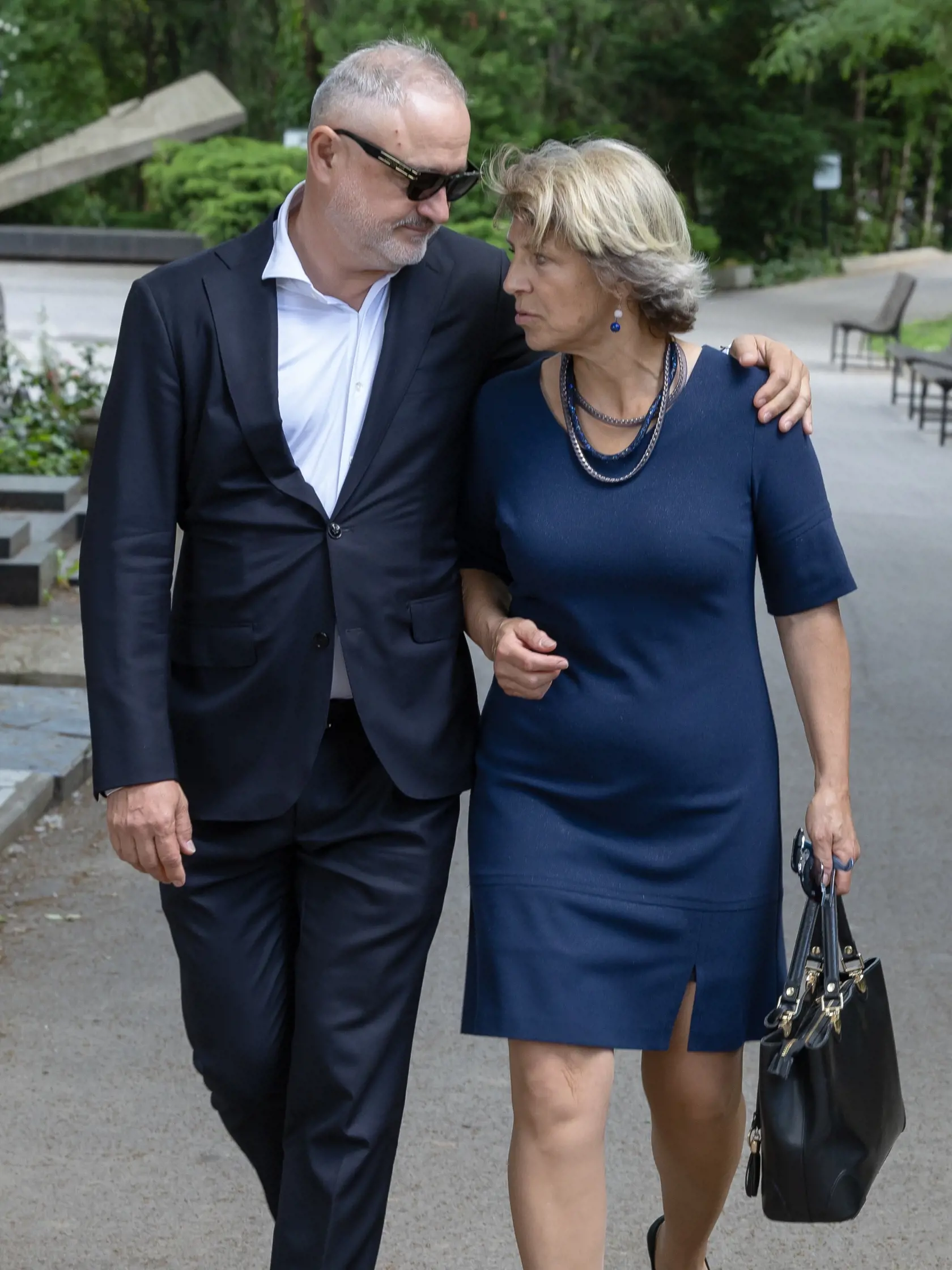 Posledná rozlúčka s podnikateľom Jozefom Majským starším v bratislavskom Slávičom údolí.