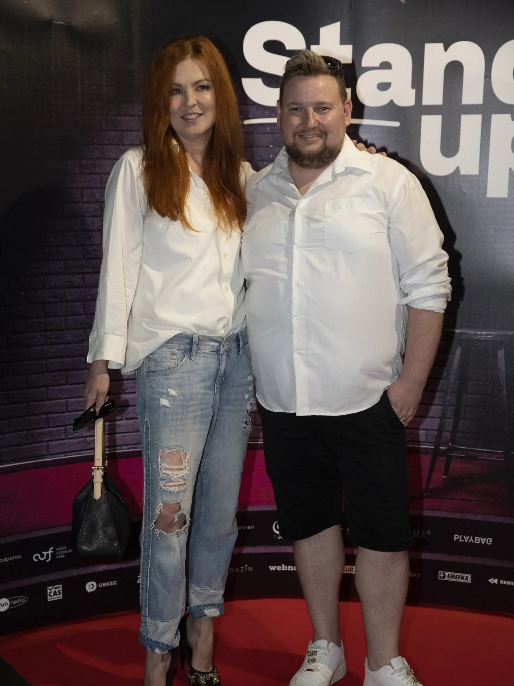 Herečka Elena Podzámska s kamarátom Ondrejom.