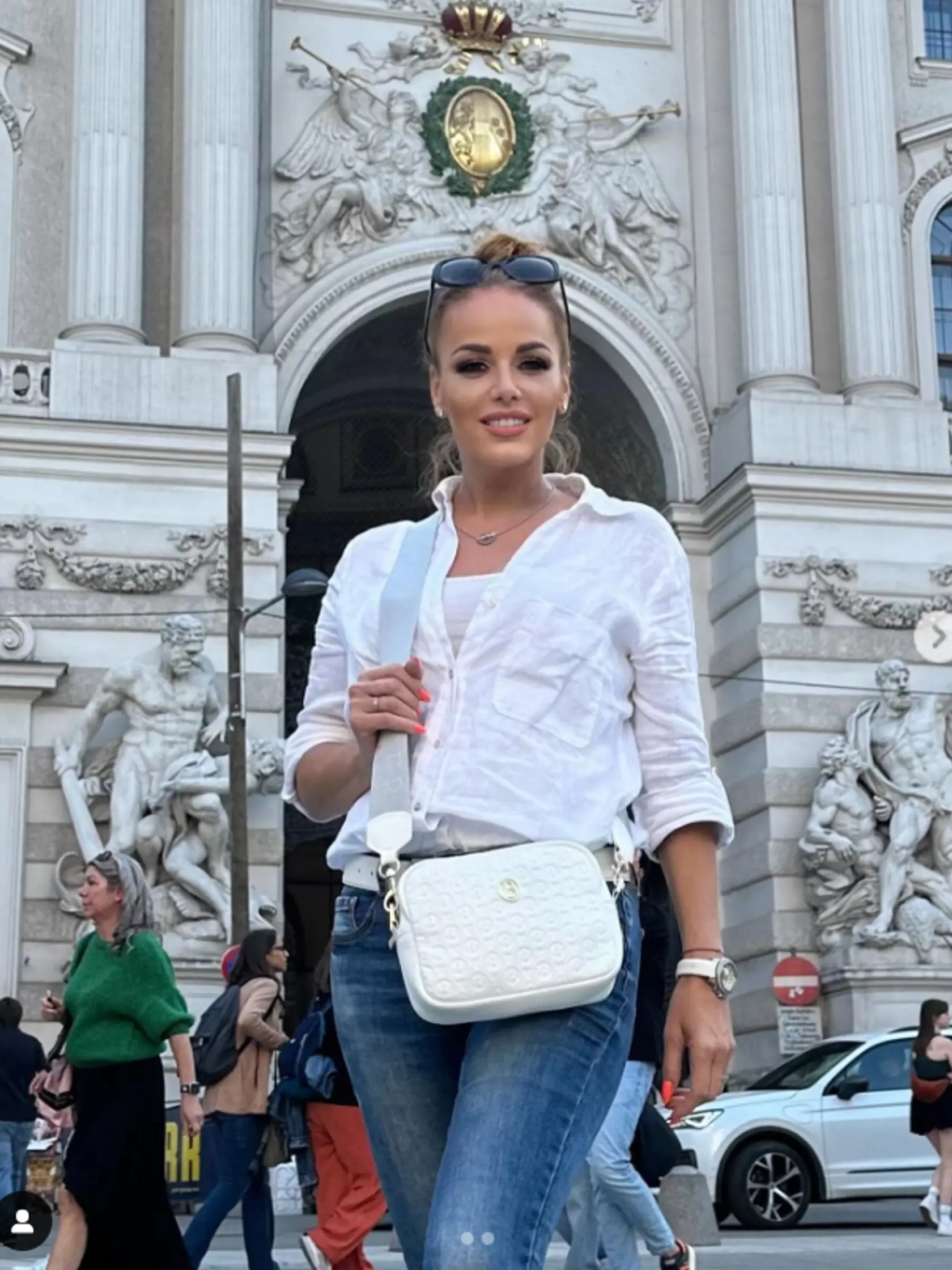 Karin Haydu je štýlová aj v obyčajom oblečení. 