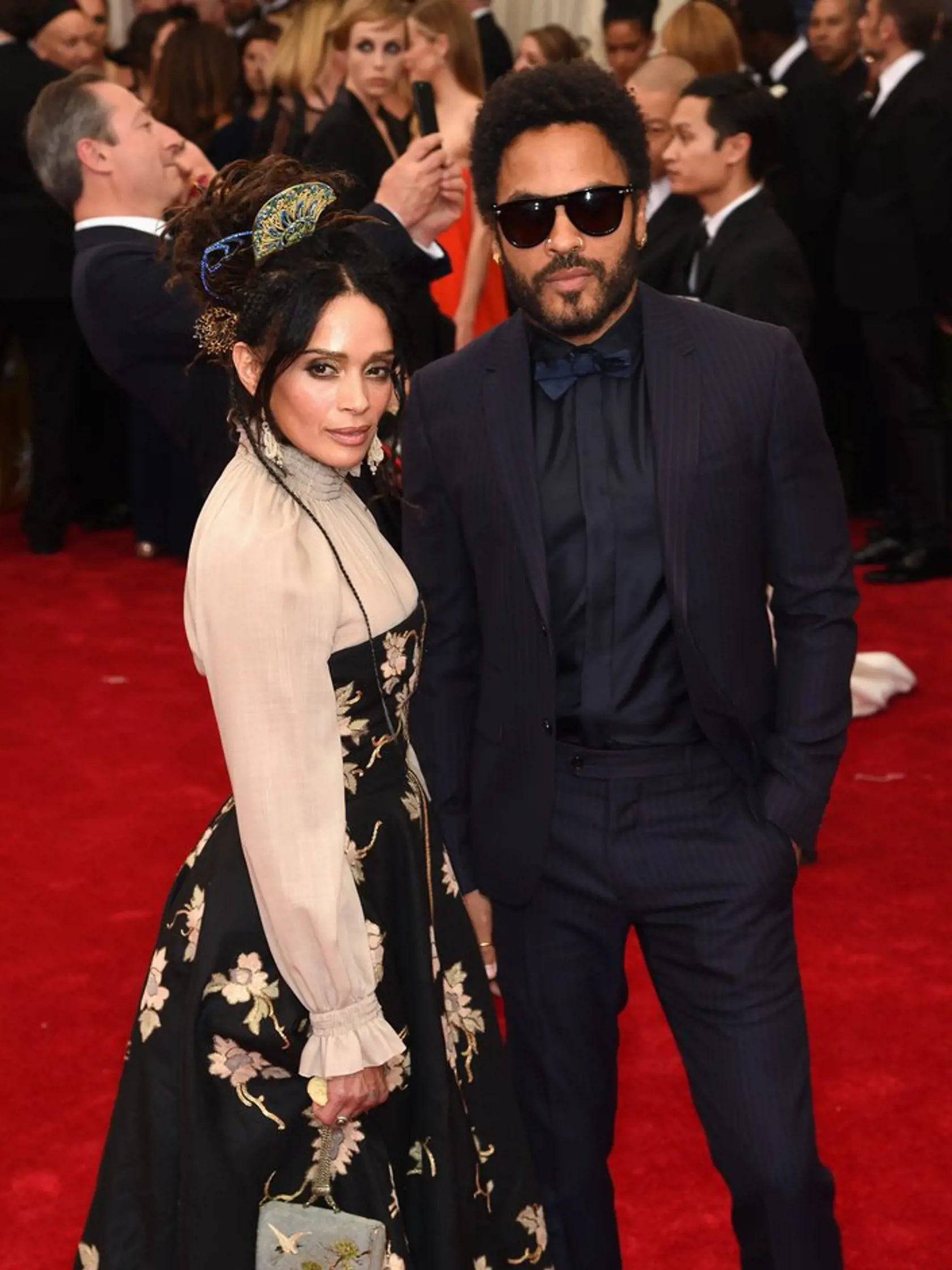 Lenny Kravitz a exmanželka Lisa Bonet.
