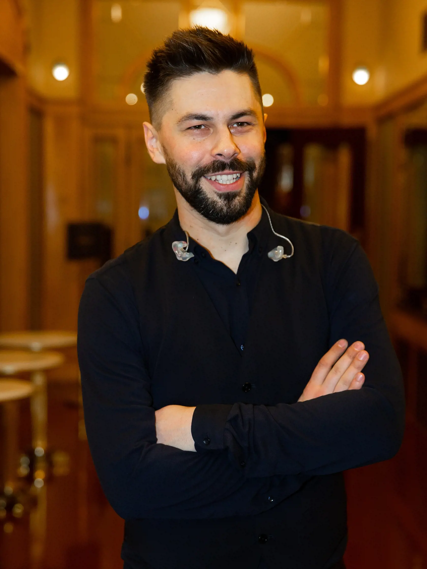 Československý ples v Obecním dome v centre Prahy. Na snímke Adam Ďurica.