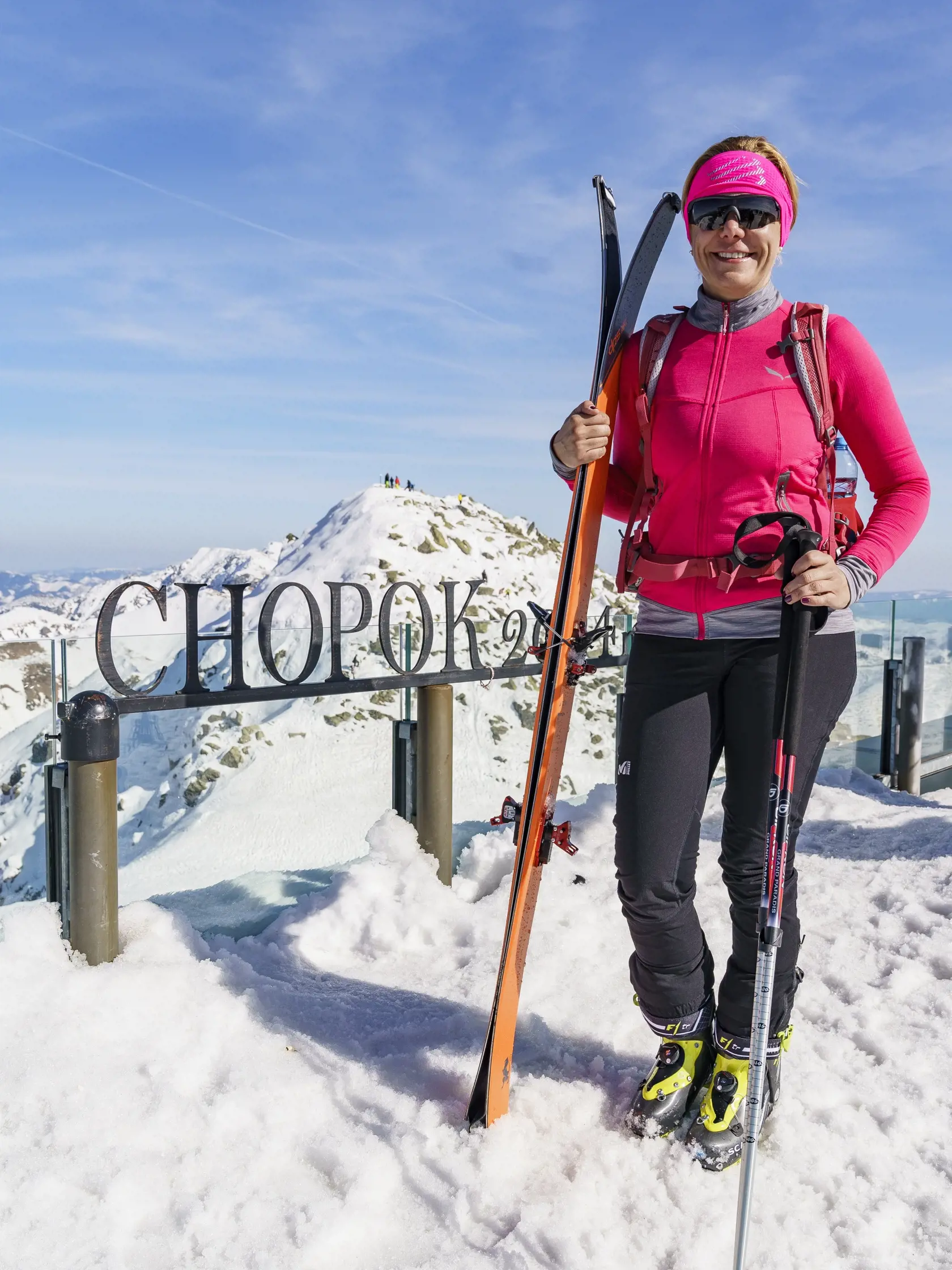 Aj politička Denisa Saková  prepadla skialpinizmu. Na snímke po úspešnom výstupe na Chopok.