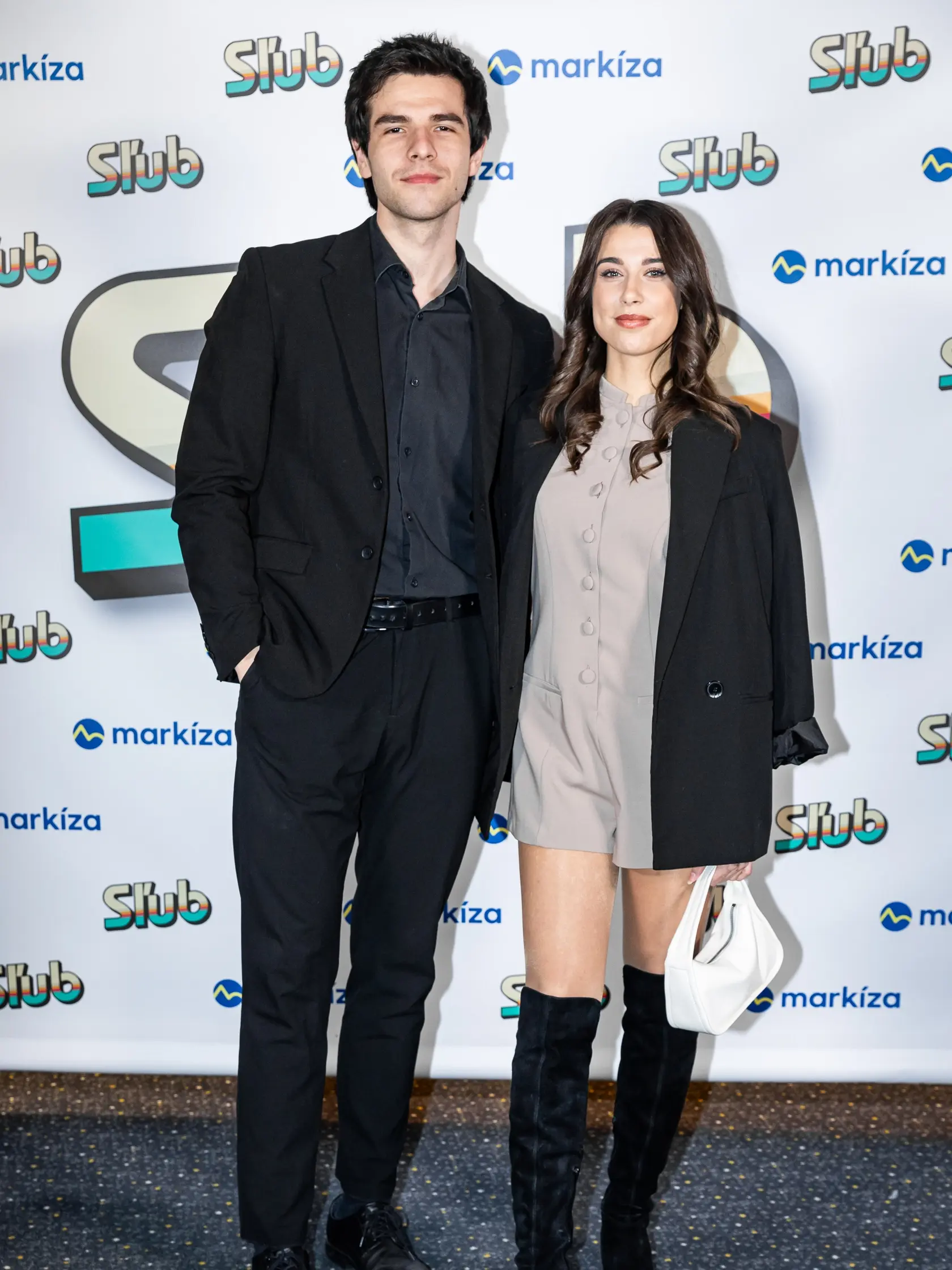 Premiéra denného televízneho seriálu “SĽUB” v Bratislave. Na snímke Kristián Baran a Adriána Brnčálová. 