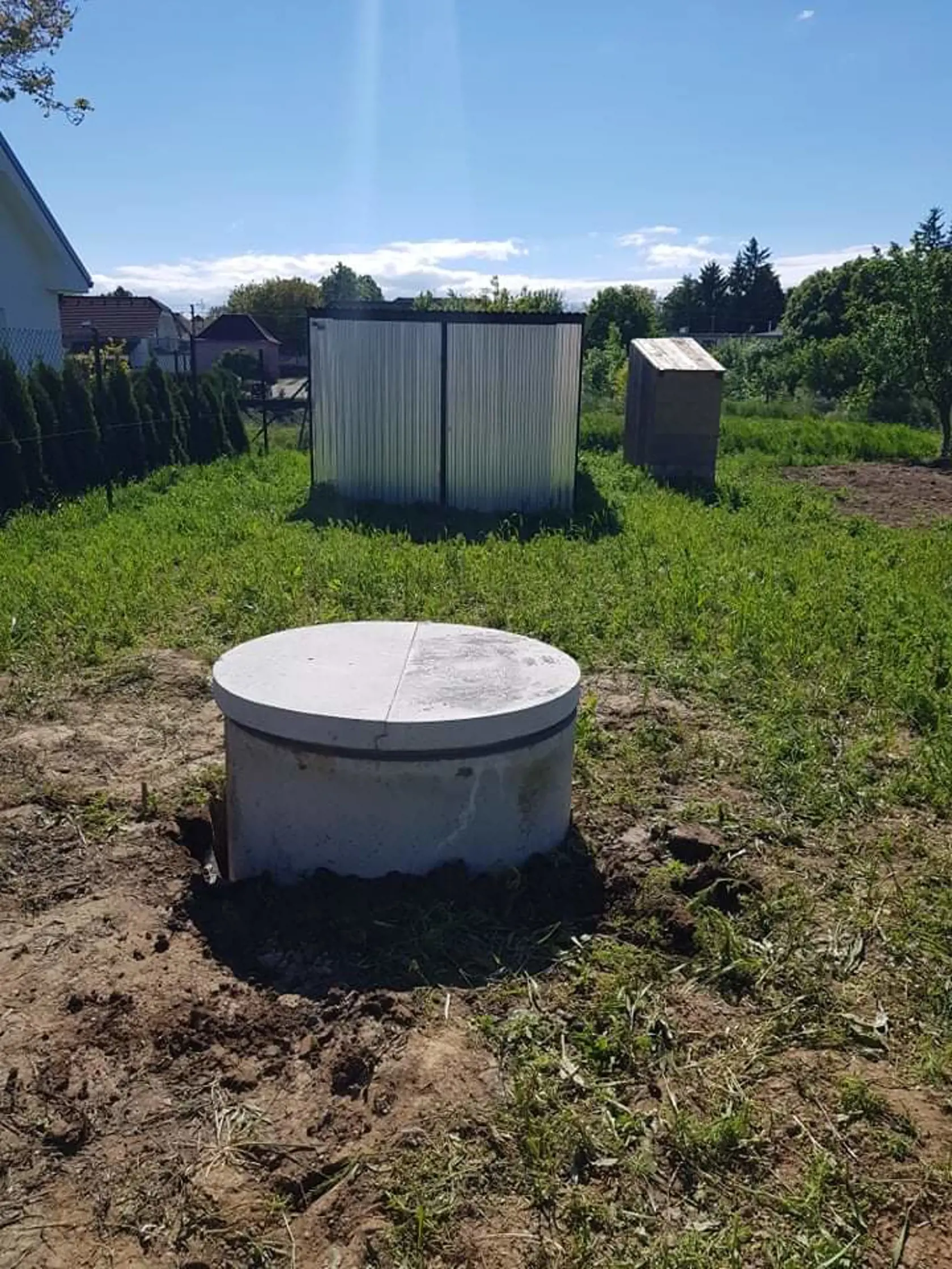 Studňa je hotová.