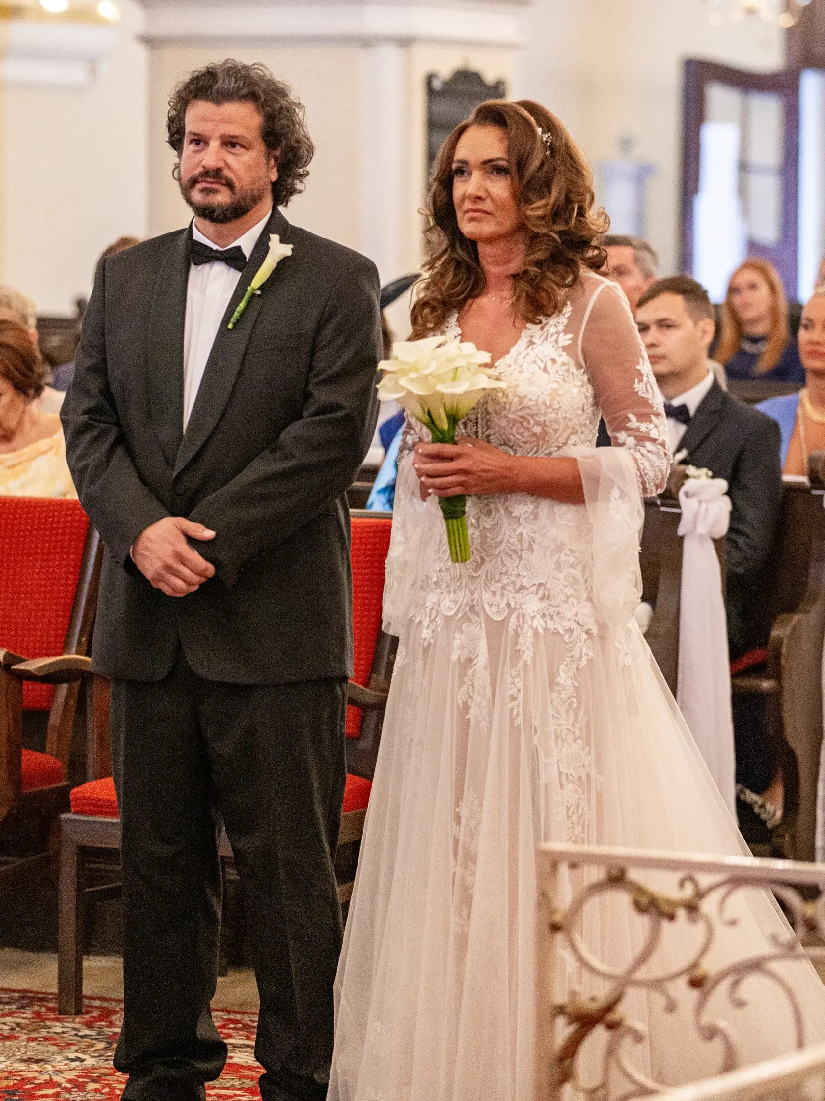 Svadba Karin Majtánovej a Petra Kremnického v Bratislave.  Na snímke je Karin Majtánová a Peter Kremnický. 