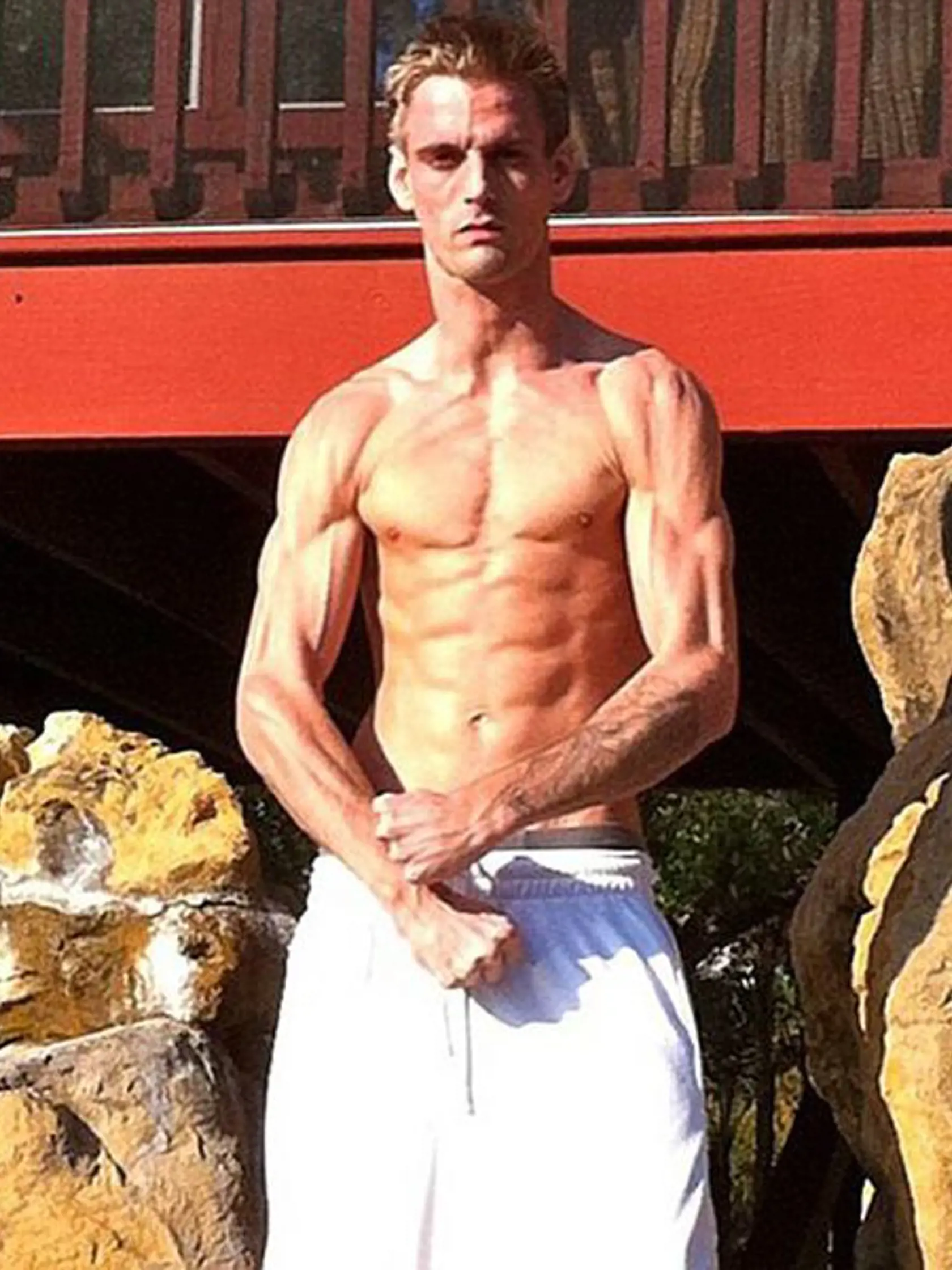 Aaron Carter prekvapil svojou svalnatou postavou.