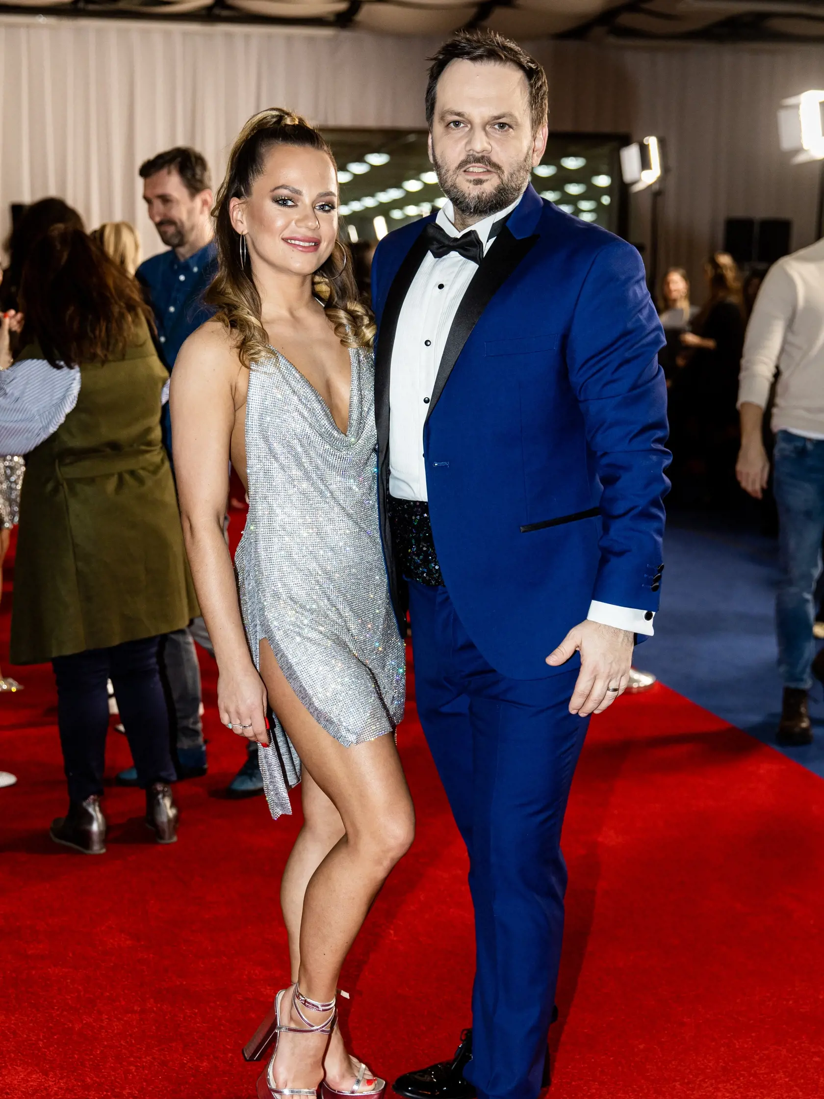 Predstavenie párov tanečnej šou "Let's Dance 2023" v Bratislave. Na snímke Milan "Junior" Zimnýkoval a Radka Britoňáková.
