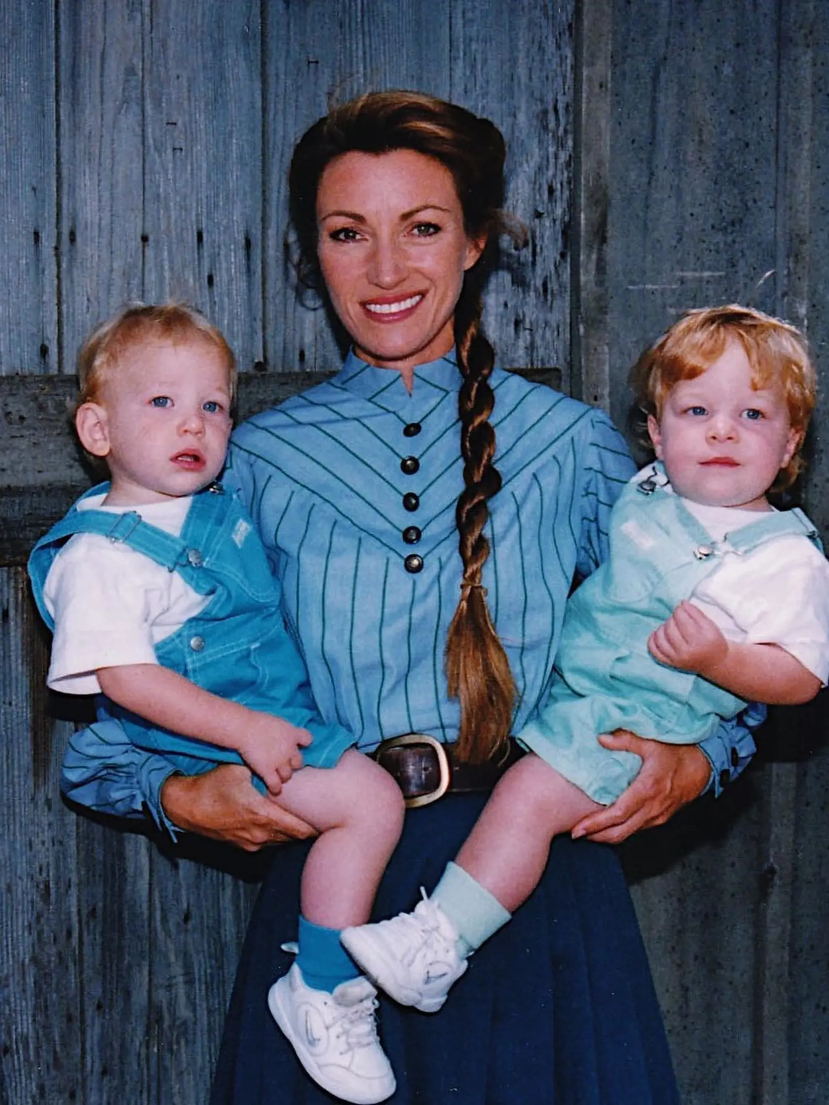 Jane Seymour so synmi dvojičkami.
