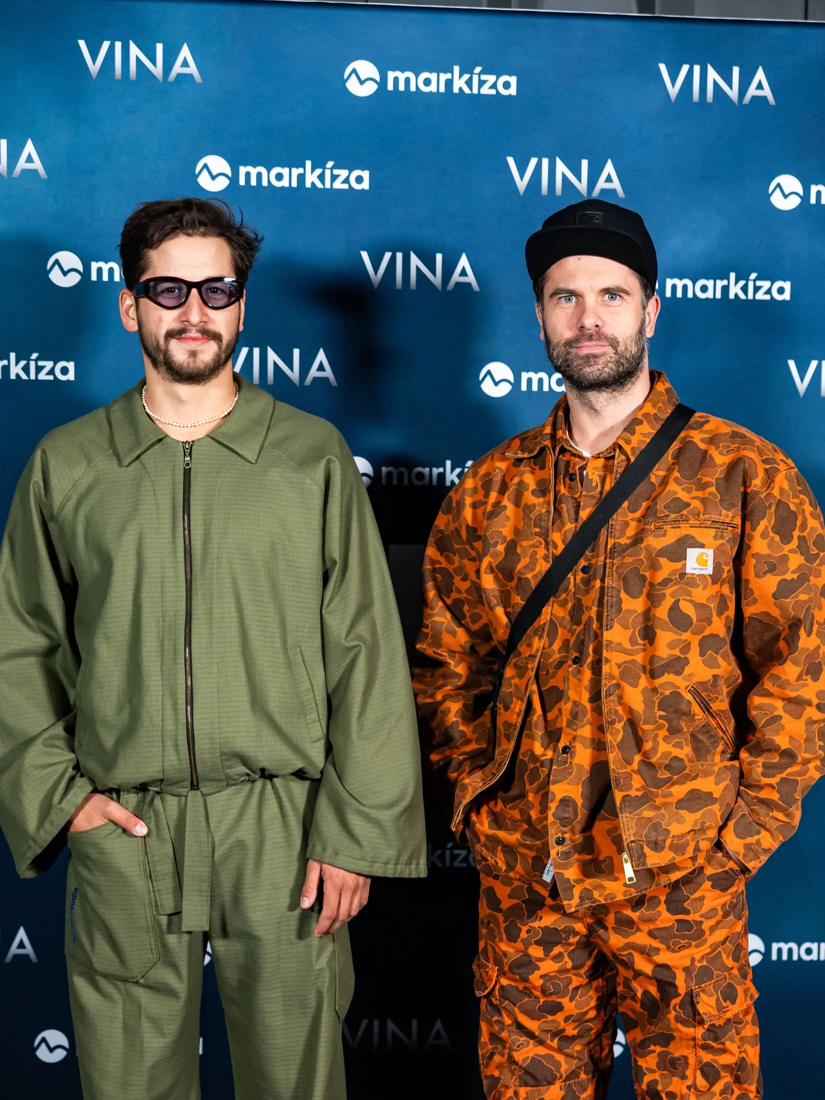 Premiéra seriálu “VINA” v Bratislave. Na snímke Jakub Jablonský a Ján Dobrík. 