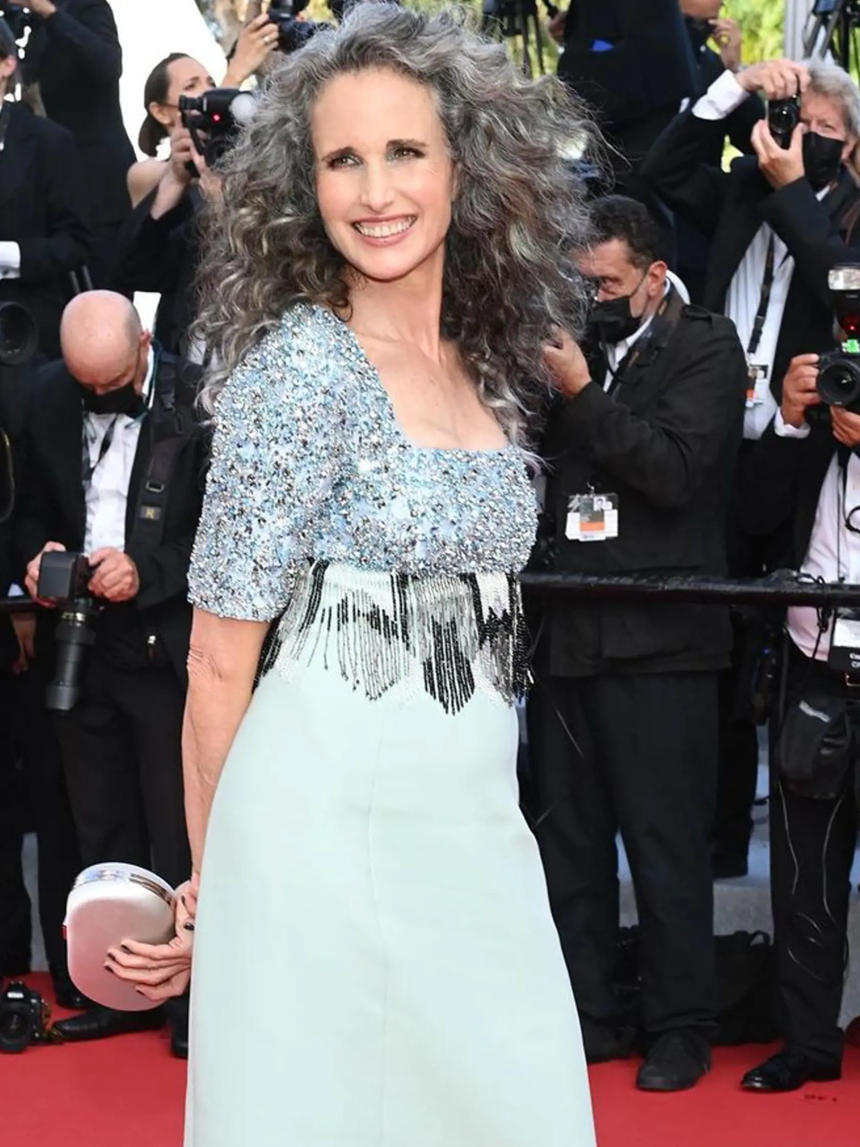Andie MacDowell v júli 2021