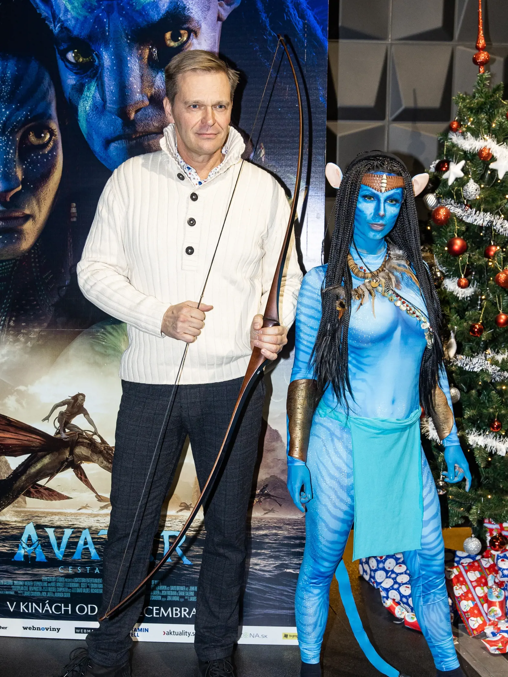 Premiéra filmu Avatar v Bratislave. Na snímke Martin Nikodým.