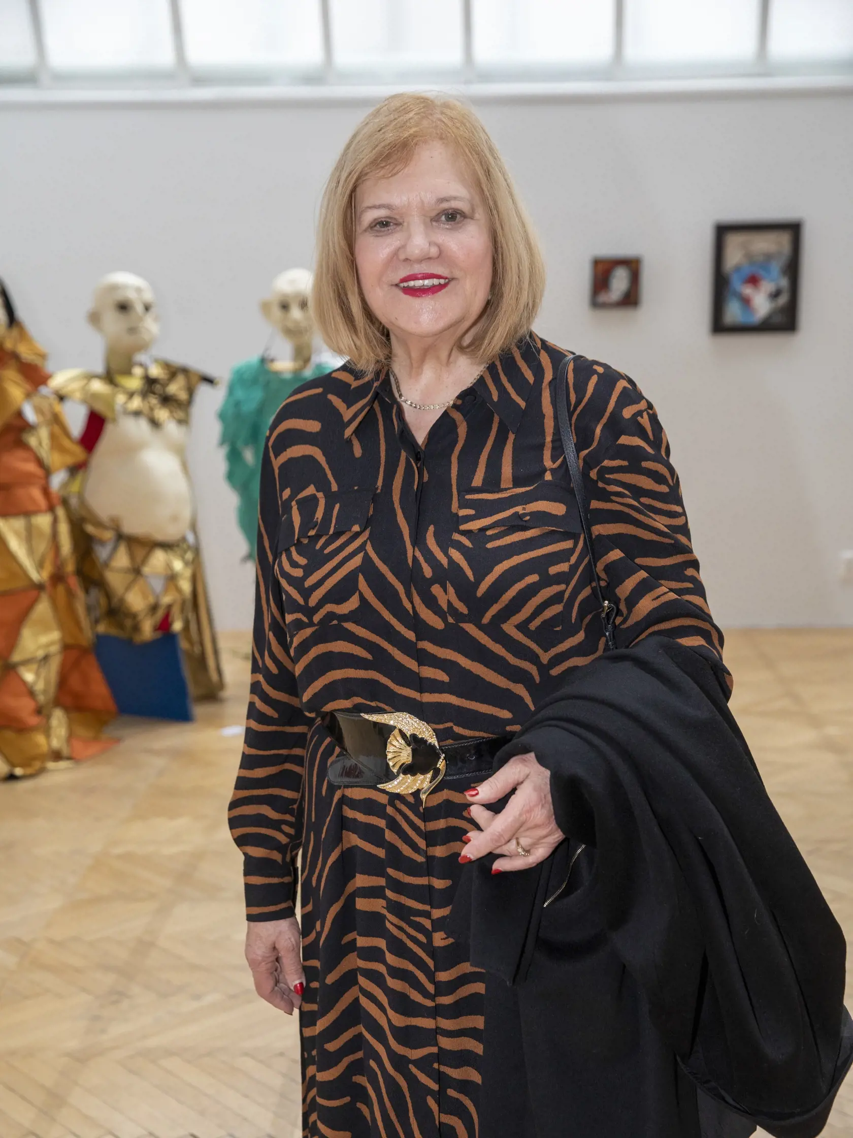 Vernisáž míma Milana Sládka: Na snímke Marcela Laiferová
