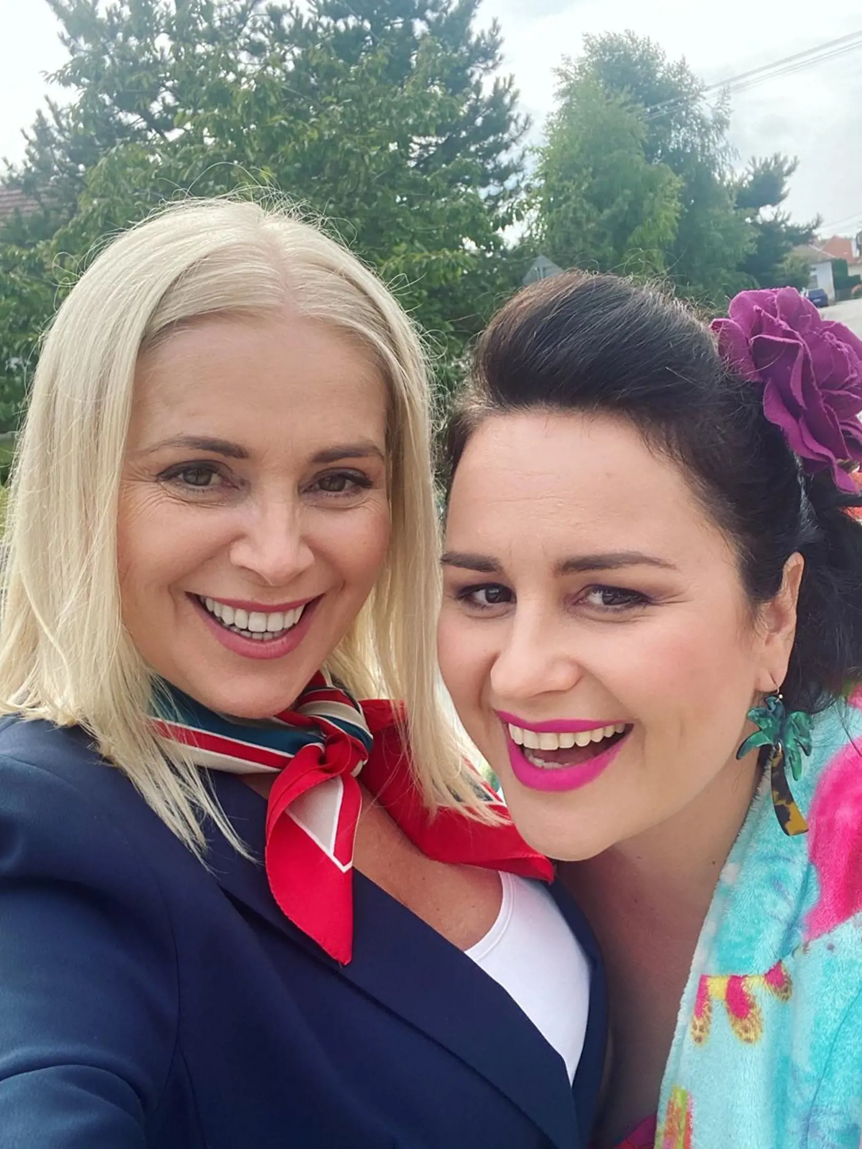 Zuzana Vačková a Petra Polnišová v Hornej Dolnej