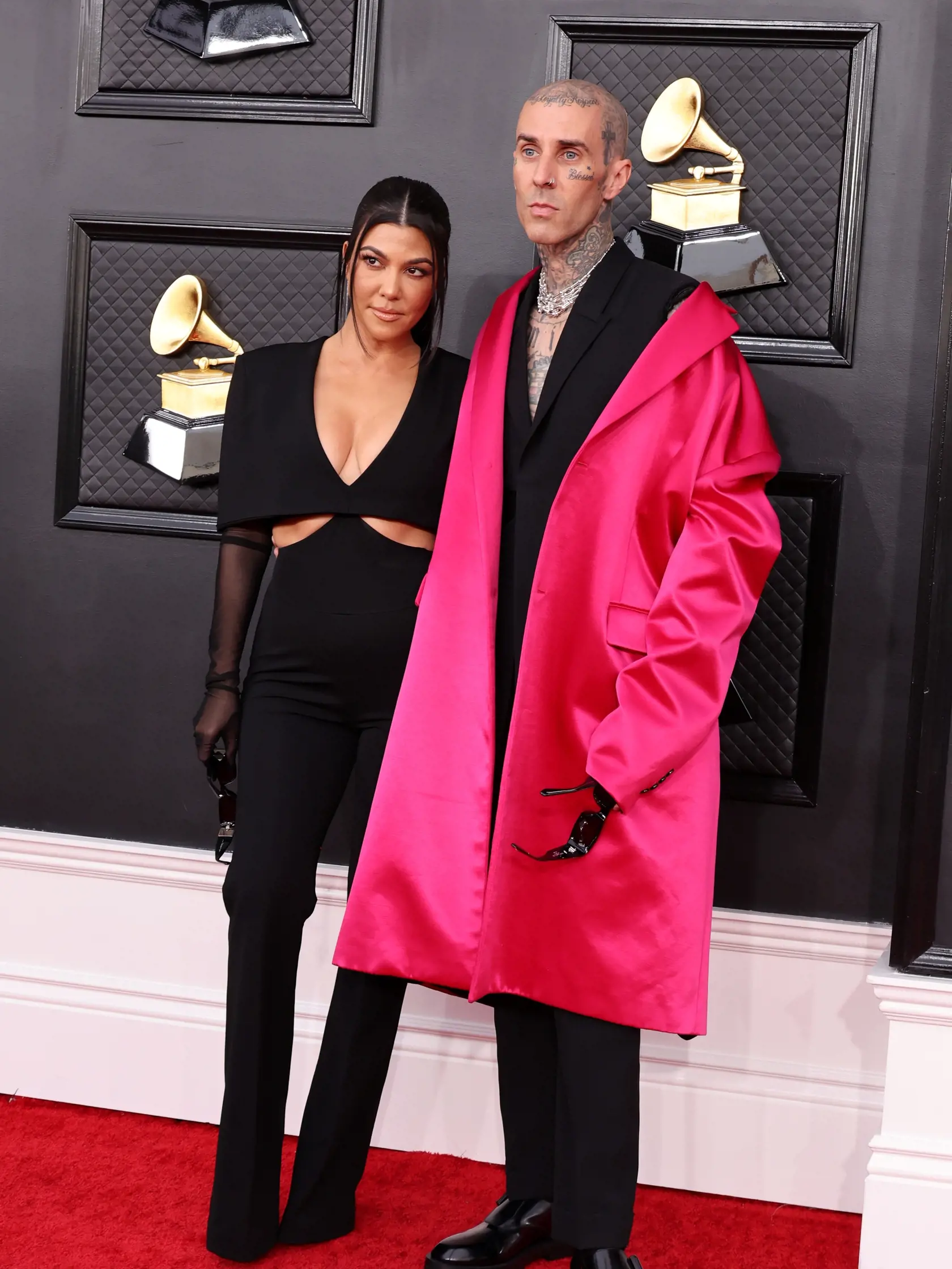 Grammy 2022: Kourtney Kardashian a  Travis Barker
