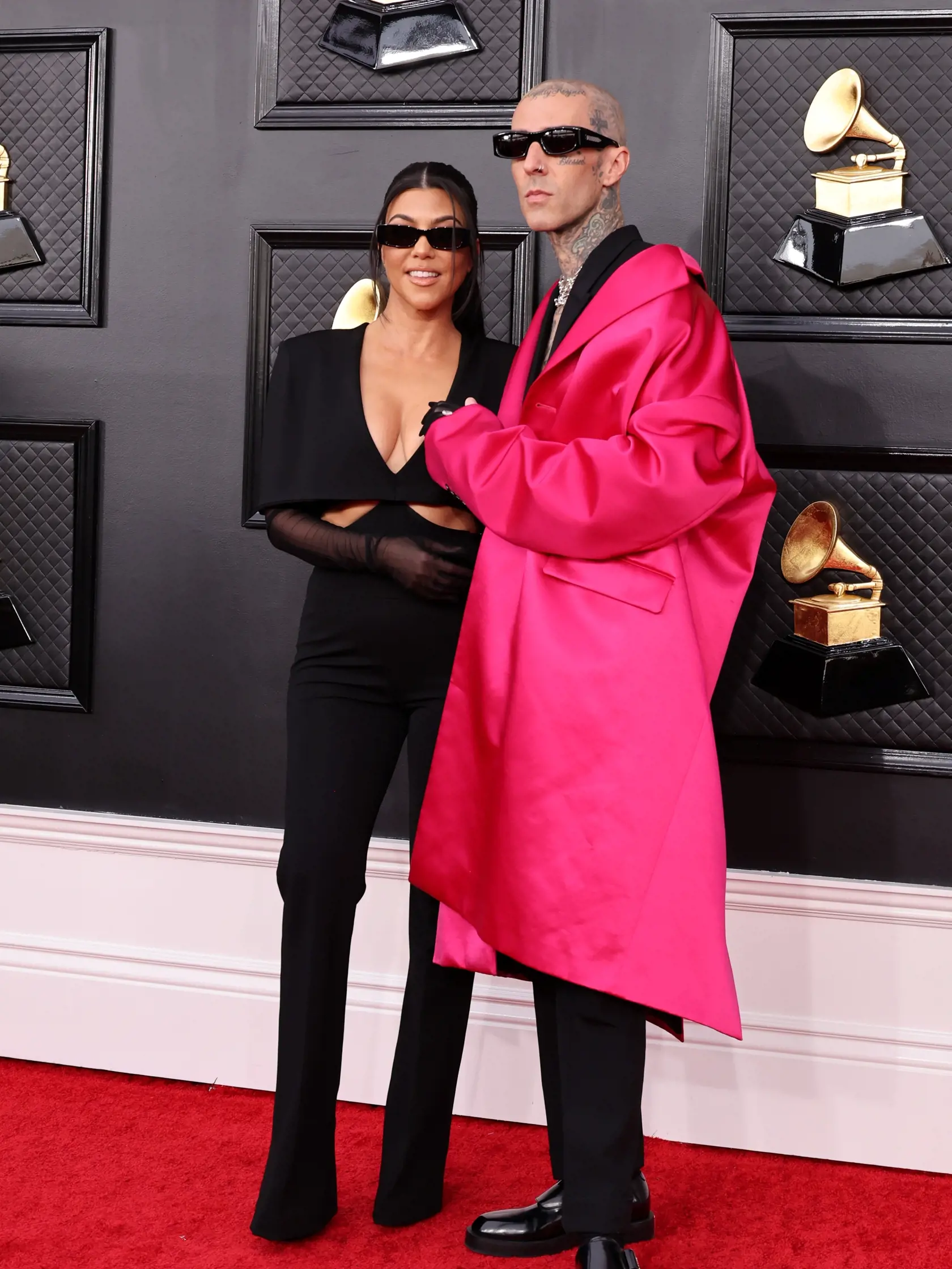 Grammy 2022: Kourtney Kardashian a  Travis Barker
