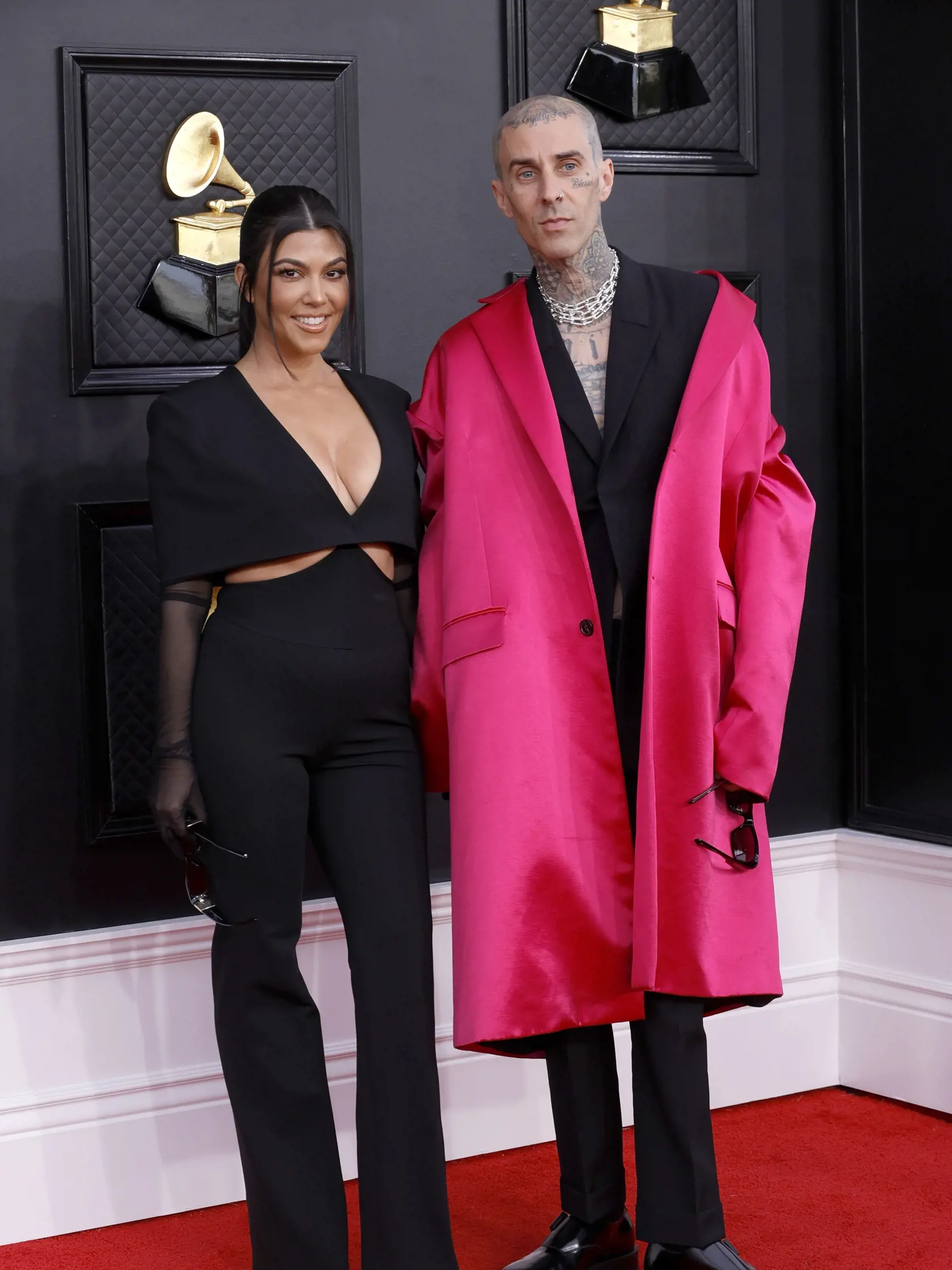 Grammy 2022: Kourtney Kardashian a  Travis Barker