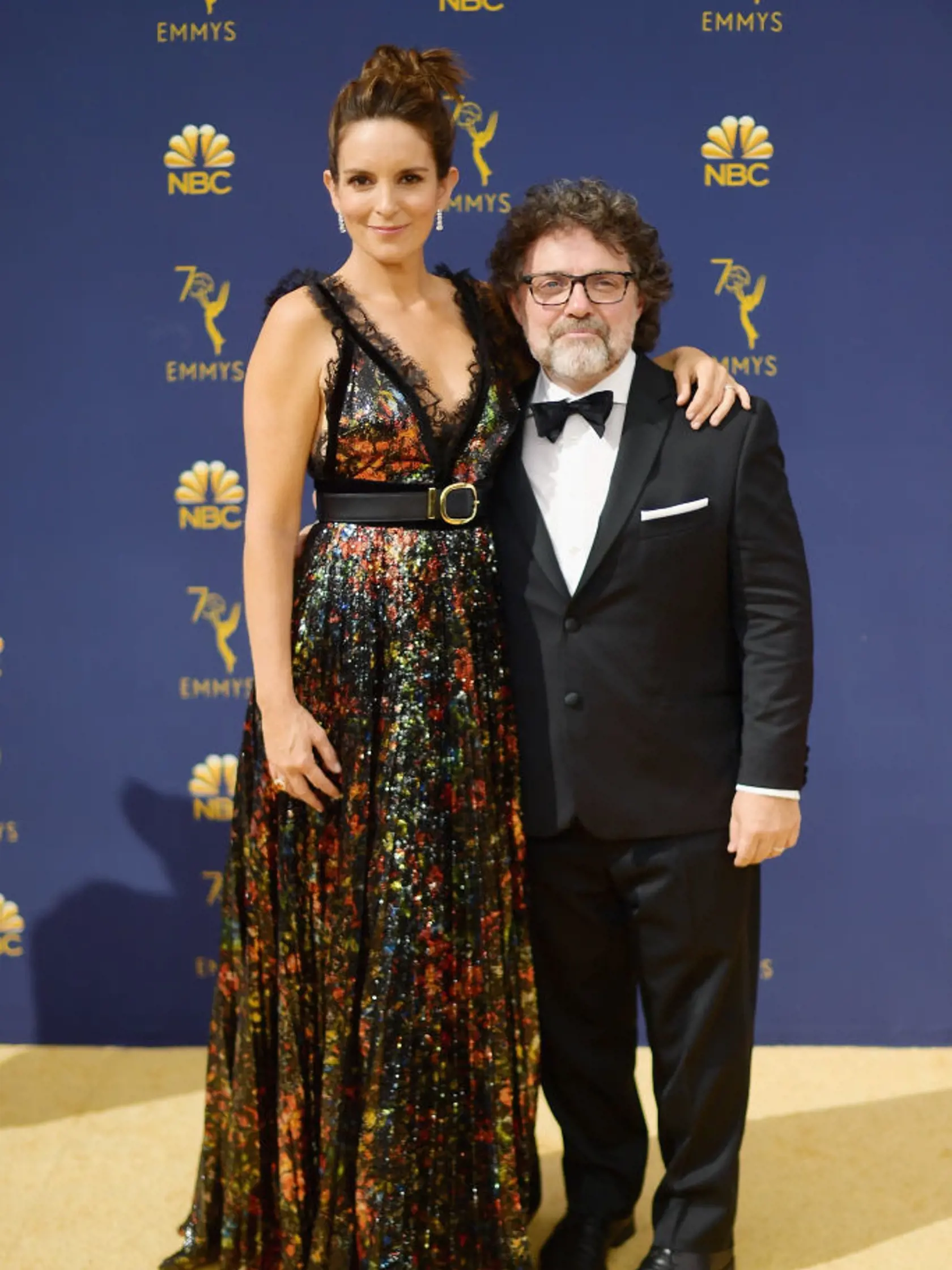 LOS ANGELES, CA - SEPTEMBER 17:  Tina Fey (L) and Jeff Richmond attend the 70th Emmy Awards at Microsoft Theater on September 17, 2018 in Los Angeles, California.  (Photo by Matt Winkelmeyer/Getty Images)