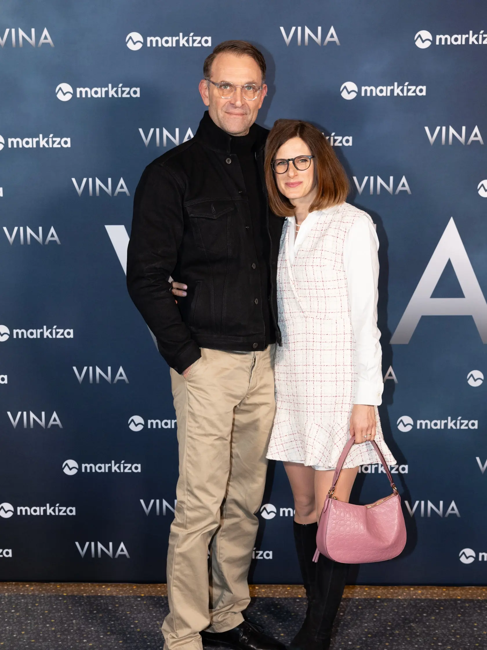 Premiéra seriálu Vina. Na snímke Tomáš Maštalír s manželkou Kristínou.