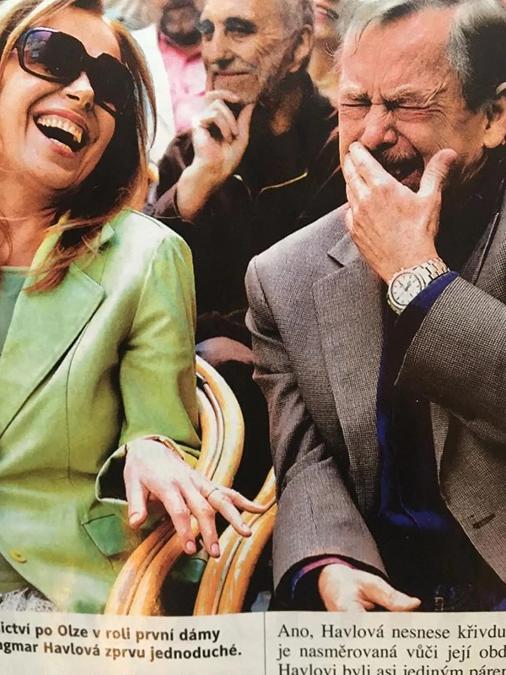 Dagmar Havlová a Václav Havel