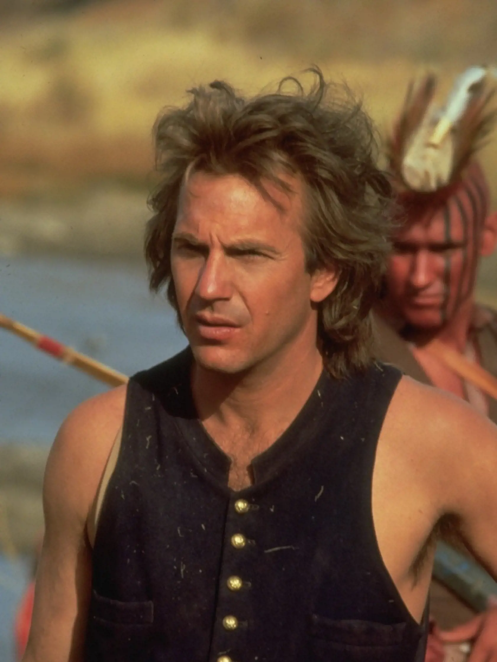 Mary McDonnell a Kevin Costner vo filme Tanec s vlkmi