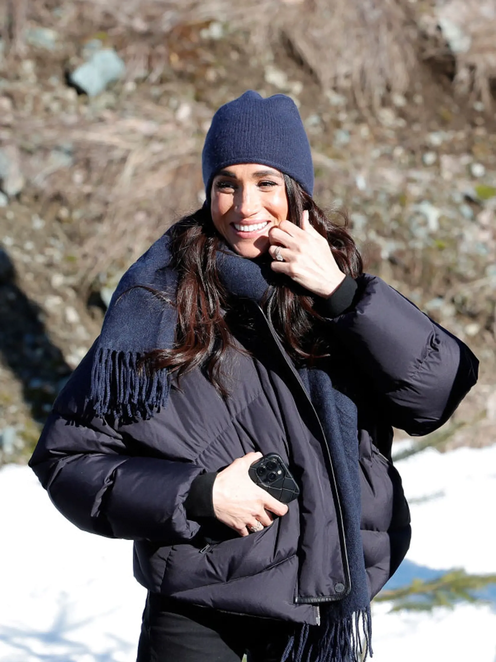 Meghan a princ Harry na zimných Invictus Games vo  Whistleri v Kanade.
