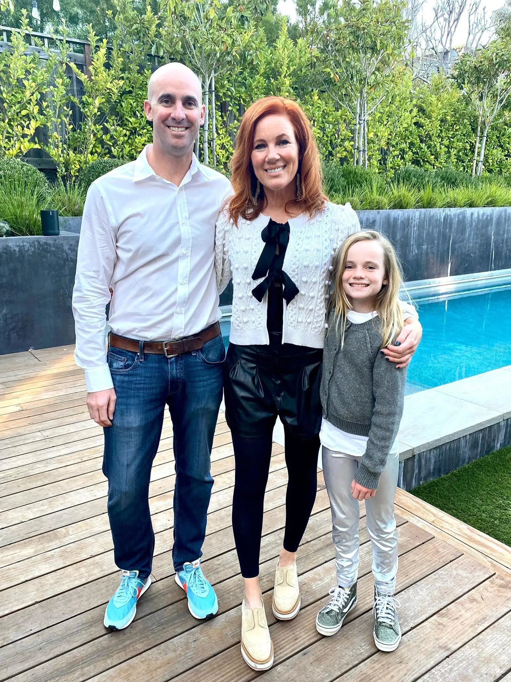 Elisa Donovan s manželom a dcérkou