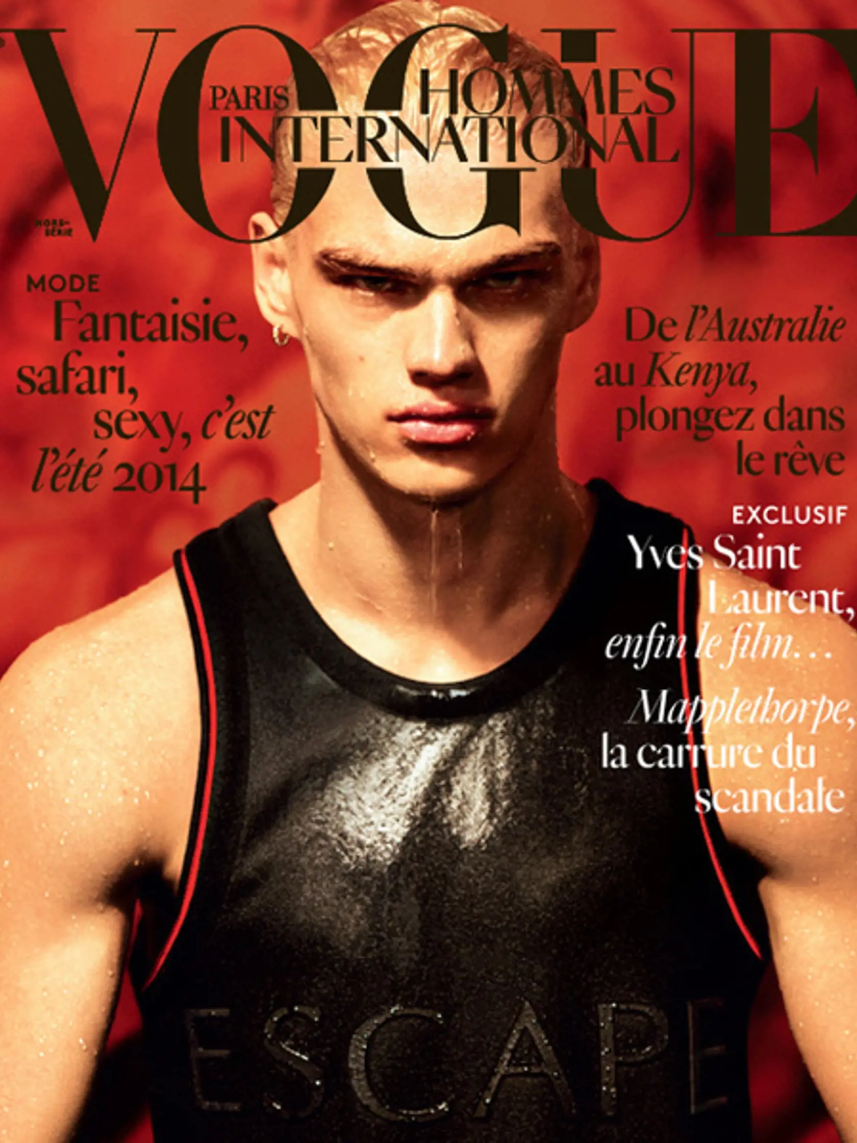 Filip Hrivňák na titulke francúzskeho magazínu Vogue Hommes International.