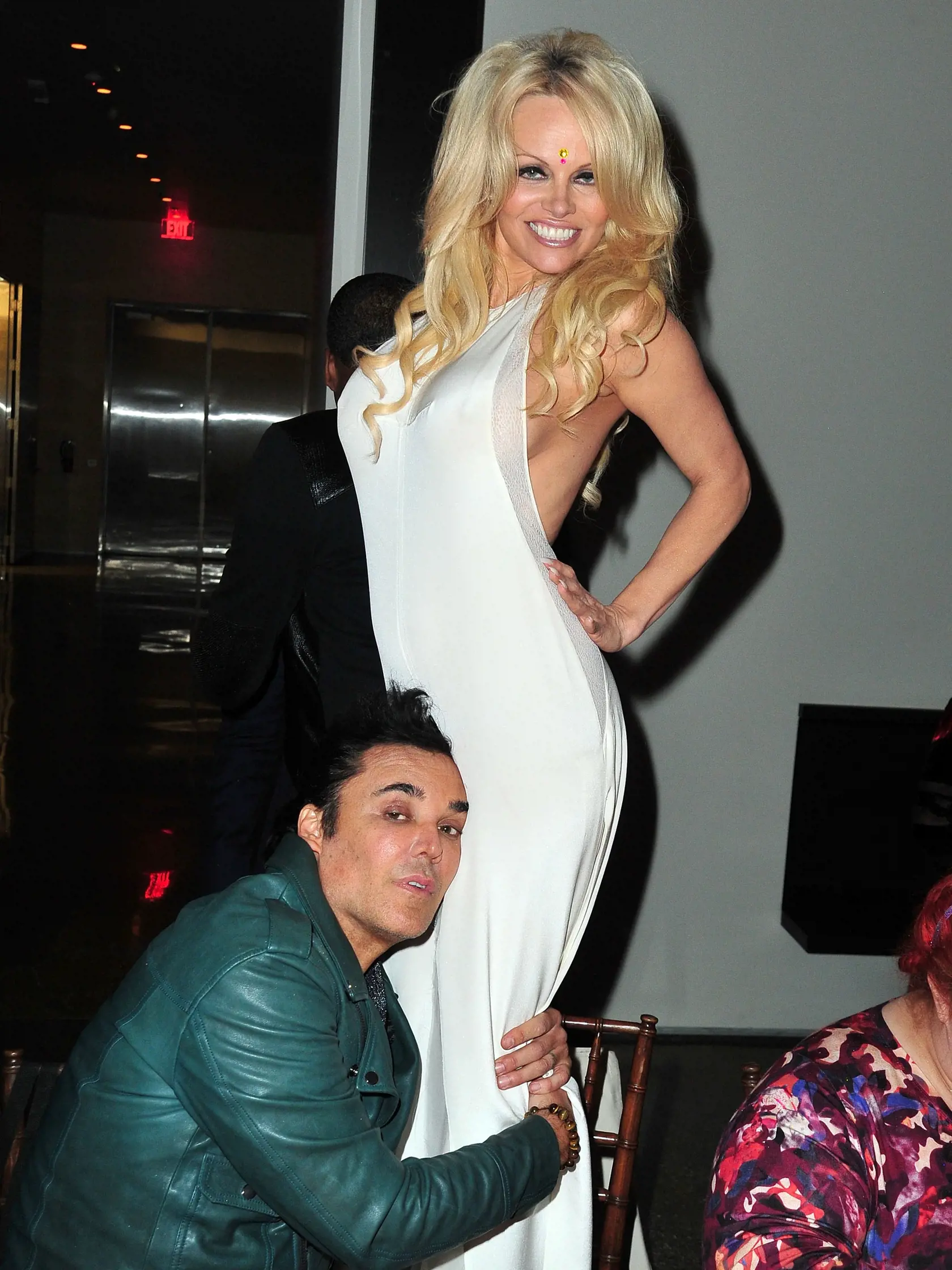 HOLLYWOOD, CA - OCTOBER 24: David LaChapelle and Pamela Anderson attend Flaunt Magazine and Luisaviaroma celebrate the contributors' launch of the CALIFUK issue at Milk Studios on October 24, 2015 in Hollywood, California.  (Photo by Jerod Harris/Getty Images for Flaunt Magazine)