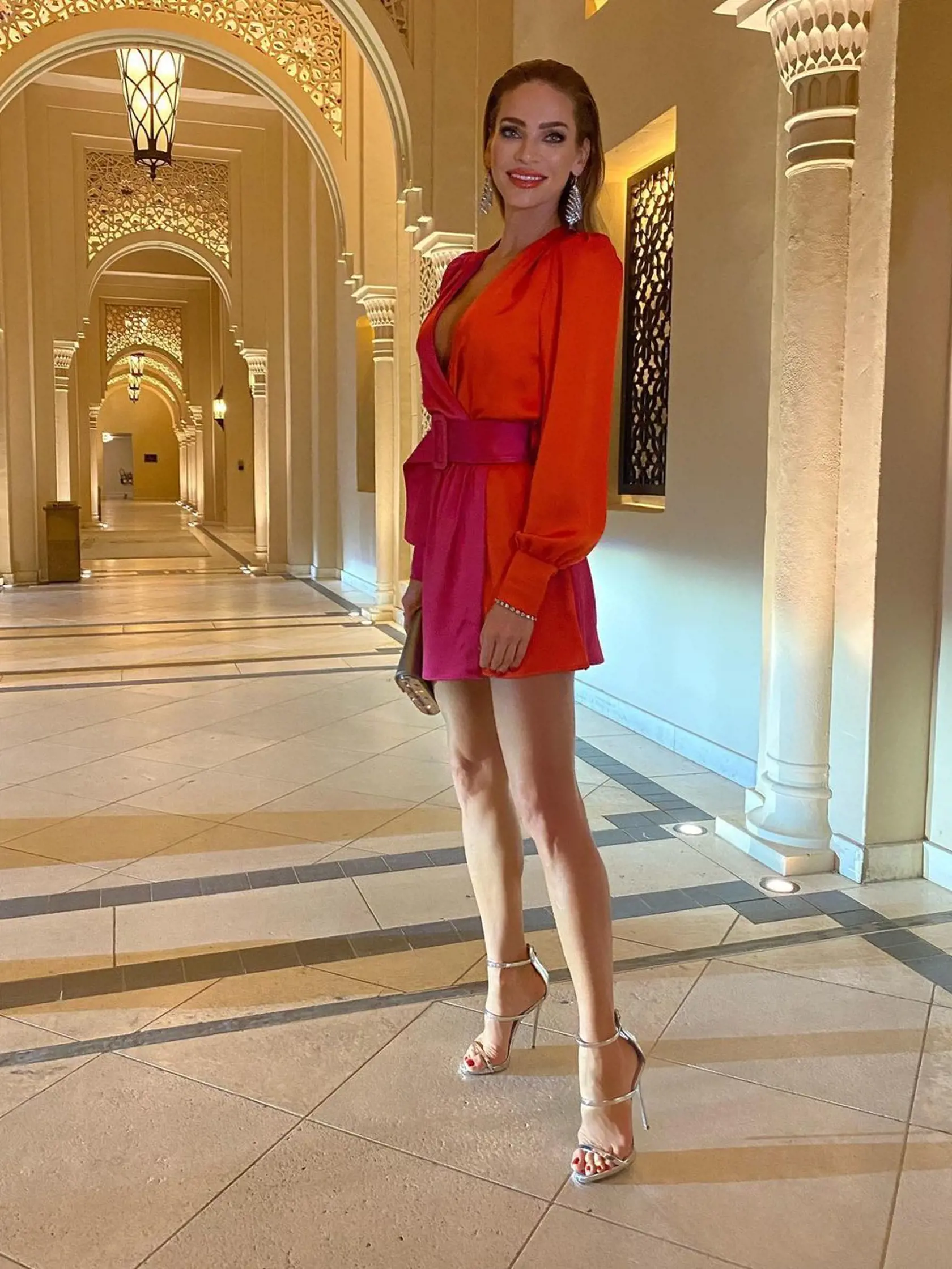 Modelka Andrea Verešová v Dubaji.