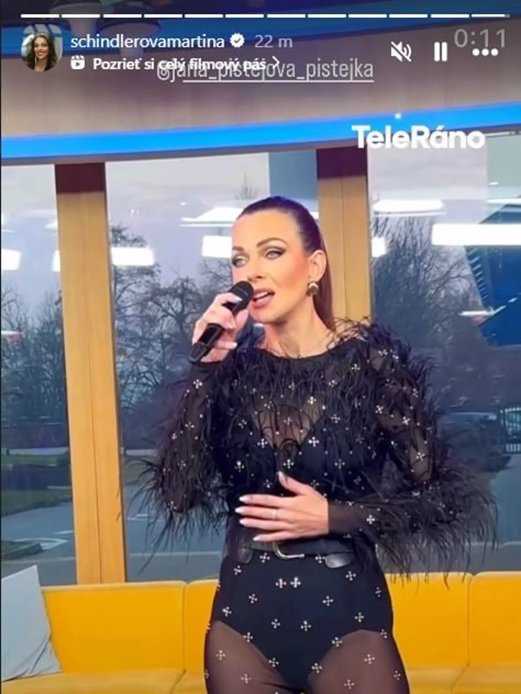 Martina Schindlerová v Teleráne vyrazila divákom dych svojim outfitom.