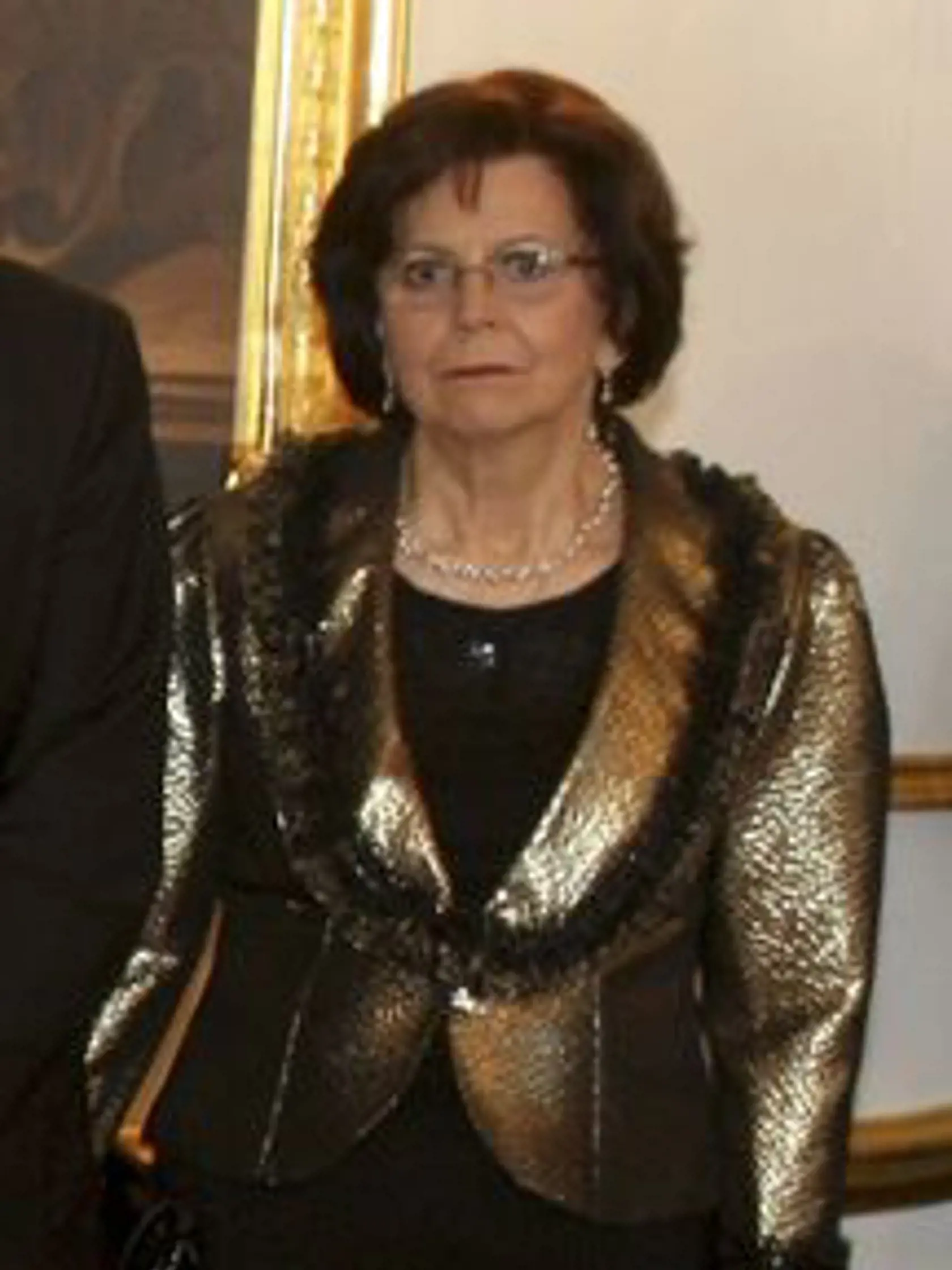 Manželka končiaceho prezidenta Ivana Gašparoviča Silvia na slávnostnej recepcii po inaugurácii Andreja Kisku.