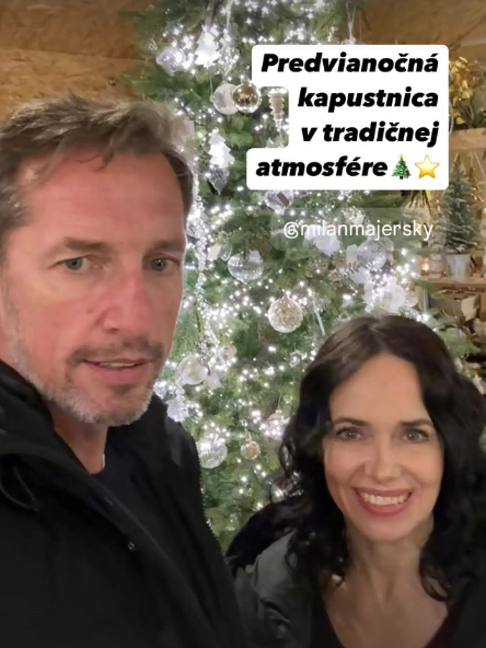 Zlatú nedeľu strávil predseda KDH Milan Majerský v spoločnosti manželky a europoslankyne Miriam Lexmann (KDH). „Dnes sme zapálili poslednú, štvrtú sviecu na adventnom venci. Je nedeľa, počas ktorej sa viac zamýšľame nad pojmom Láska,“ priblížili spoločne. Následne sa vybrali na tradičnú kapustnicu ku spoločným známym.