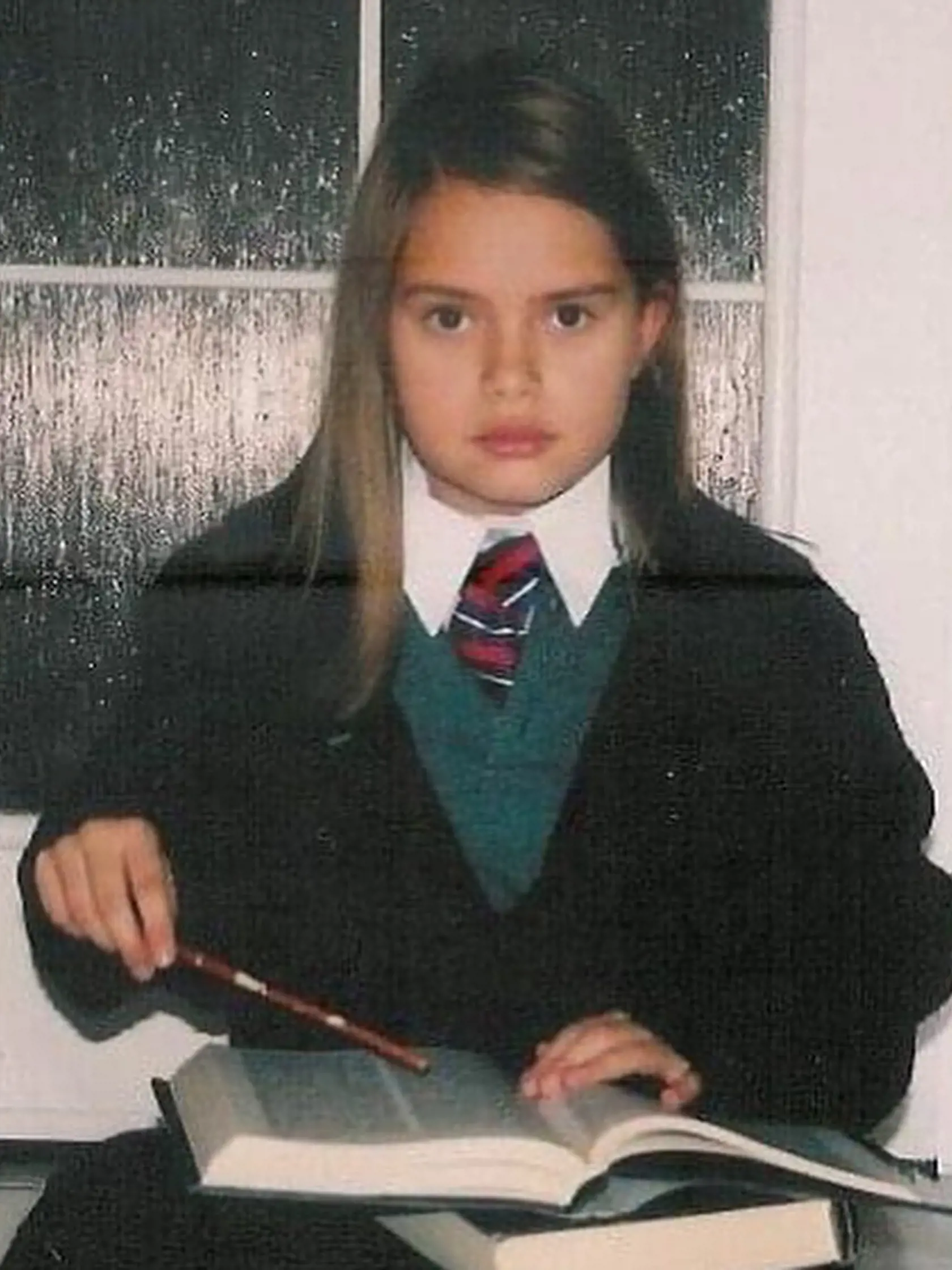 Herečka Kristína Kanátová ako dieťa.