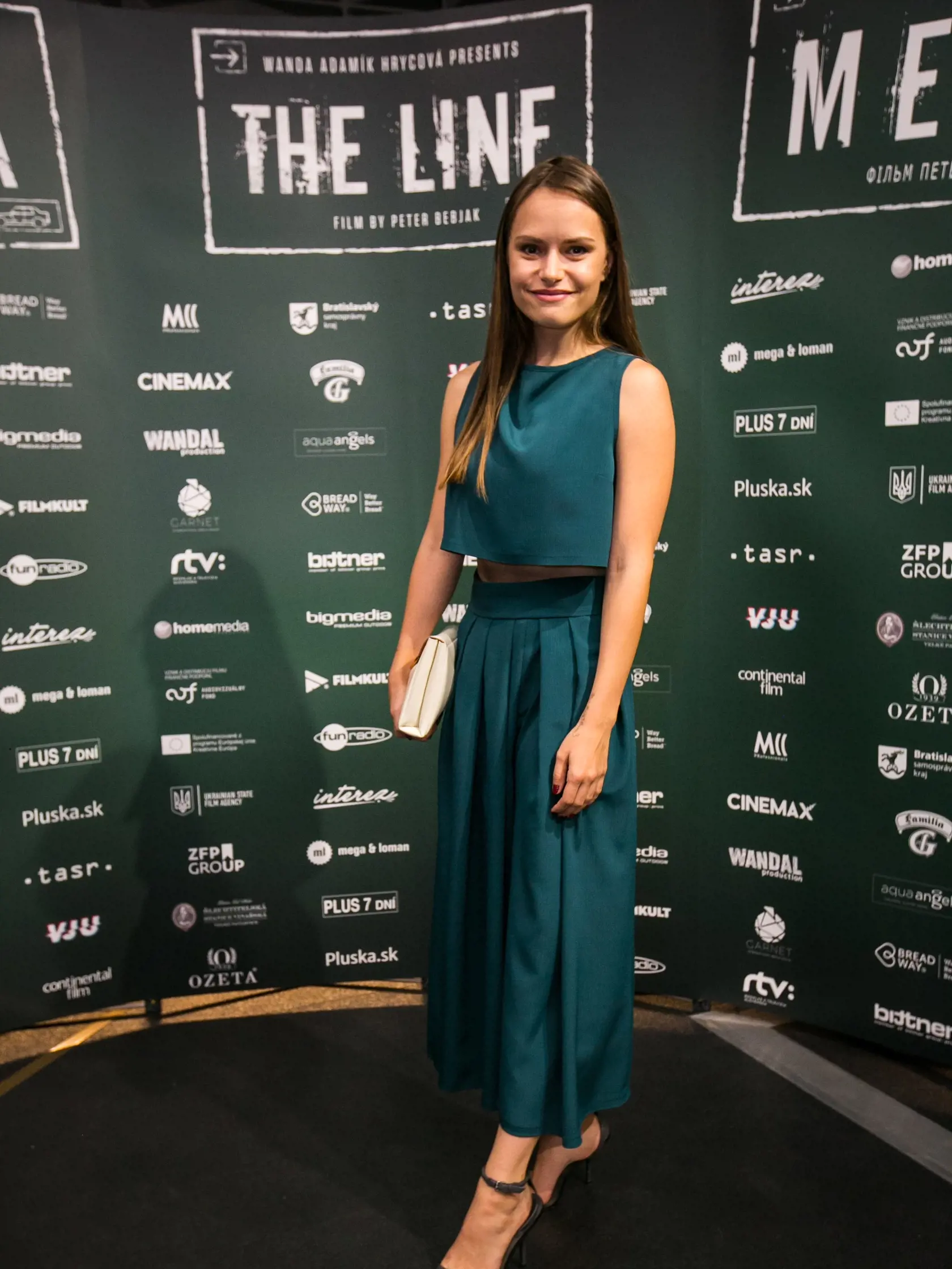 Kristína Kanátová na premiére filmu Čiara.