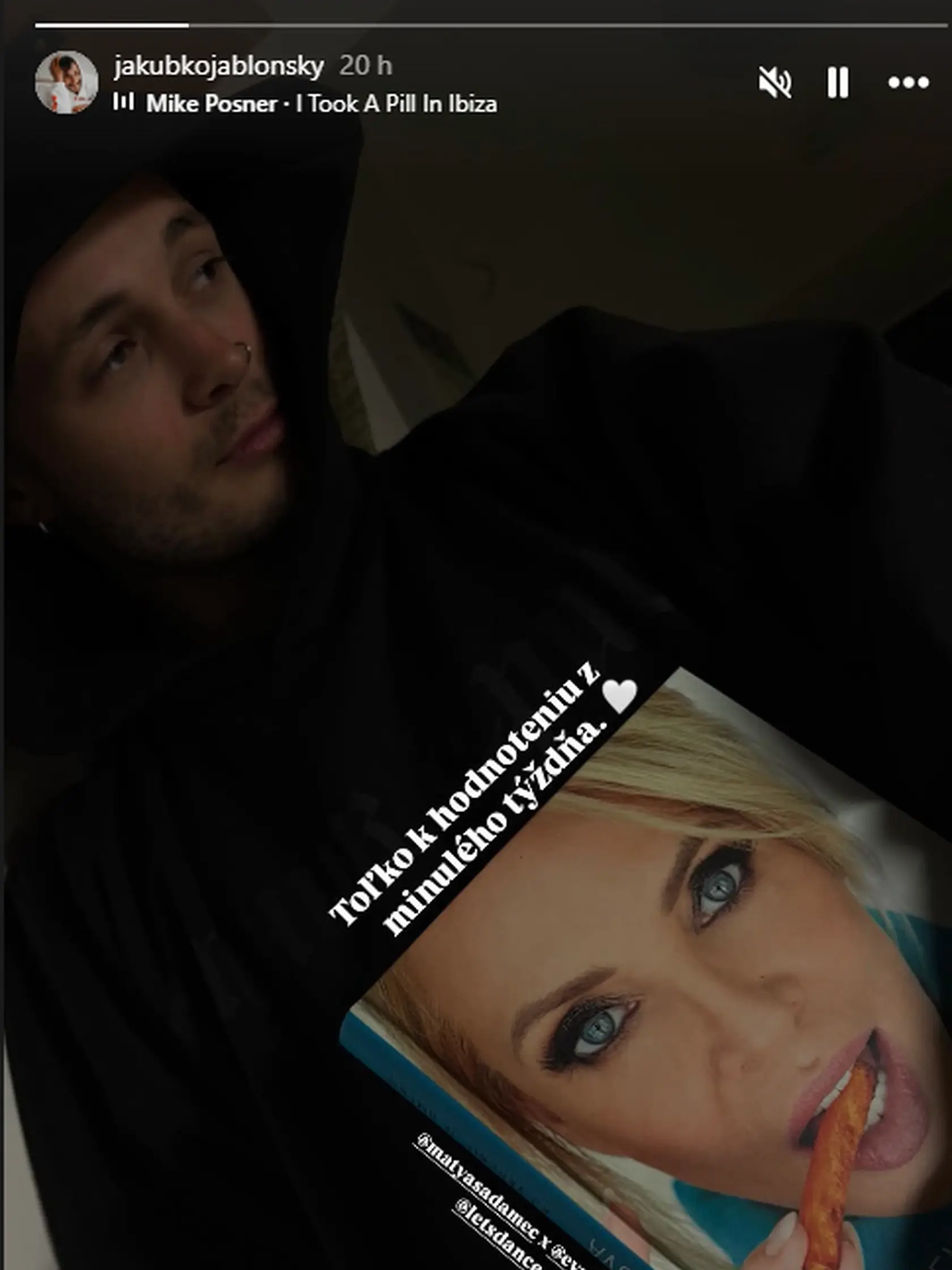 Jakub Jablonský má tažké srdce na Zdenu Studenkovú. zverejnil tento veľavravný záber......