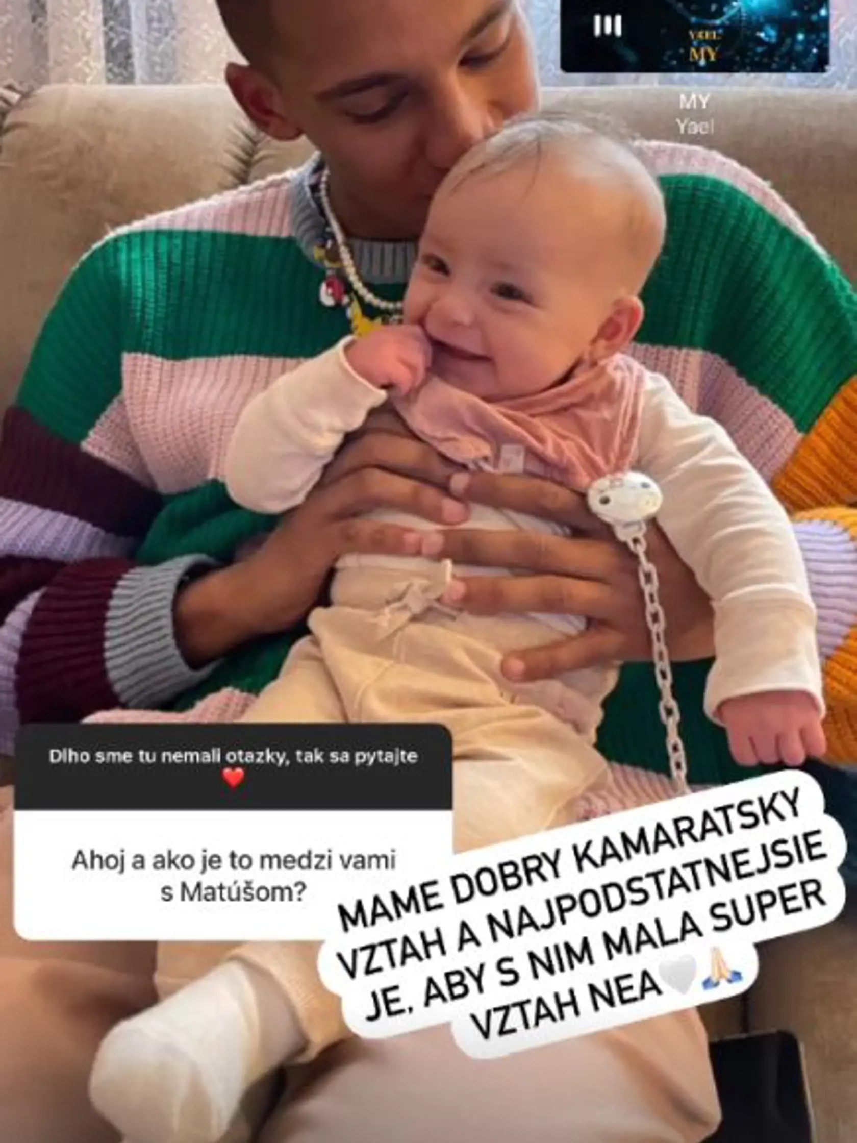 Otec Nízlovej dcérky Matúš Kolárovský sa snaží byť s malou Neou tak často, ako sa len dá.