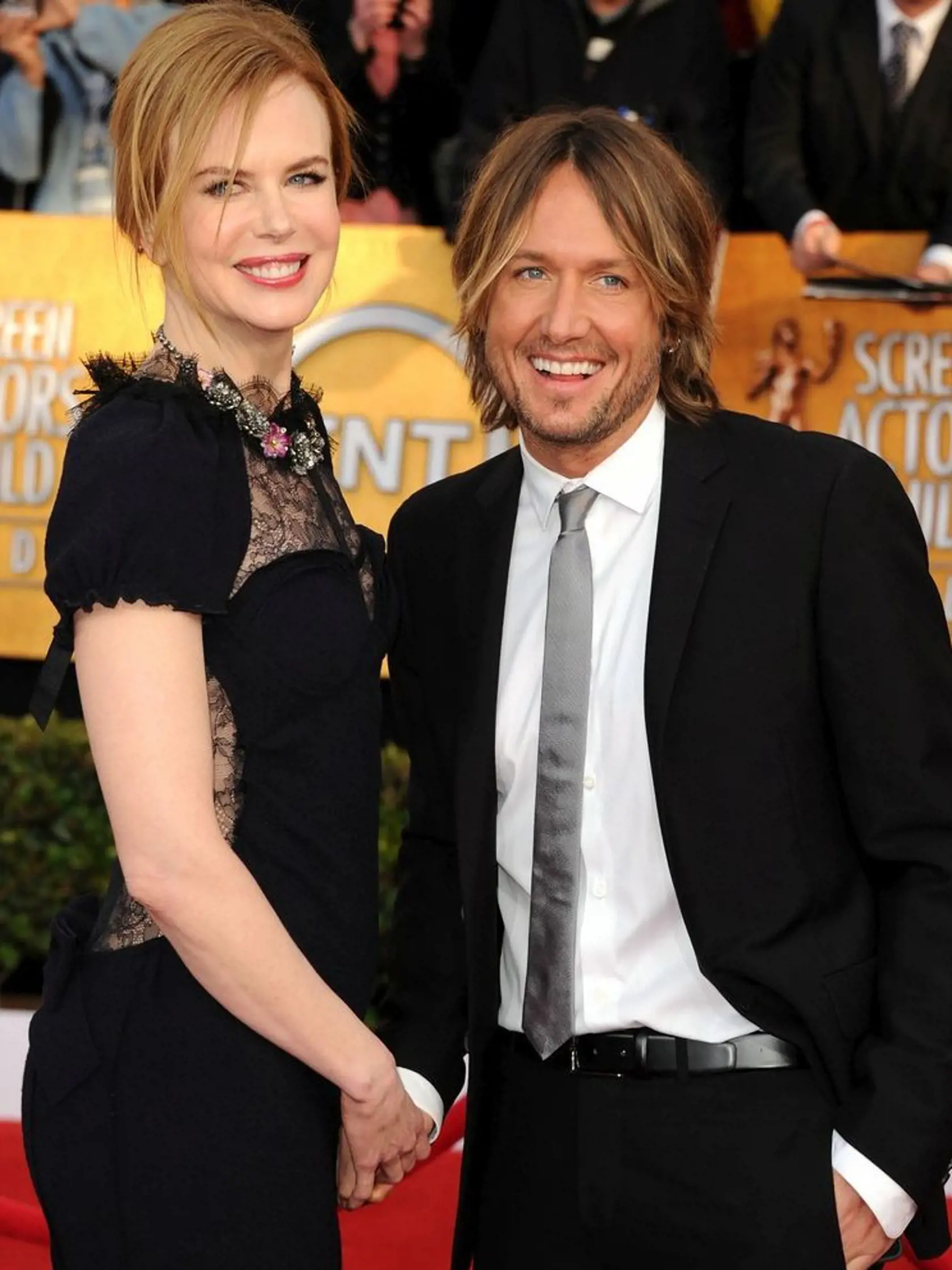 LOS ANGELES, CA - JANUARY 30:  Actress Nicole Kidman and musician Keith Urban arrive at the 17th Annual Screen Actors Guild Awards held at The Shrine Auditorium on January 30, 2011 in Los Angeles, California.  (Photo by Jason Merritt/Getty Images)