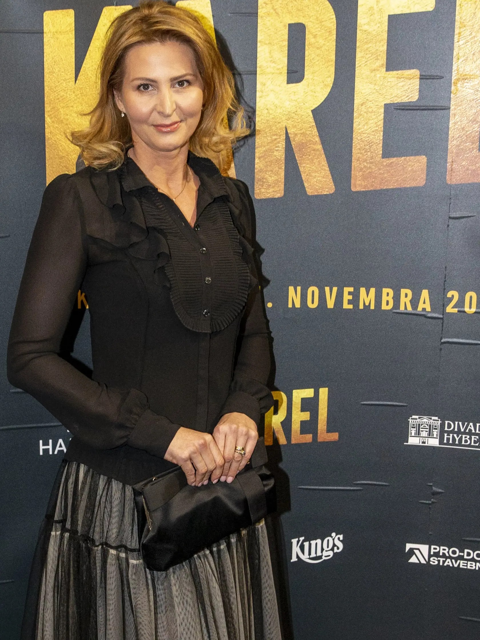 Na snímke je Ivana Gottová na premiére filmu Karel. 