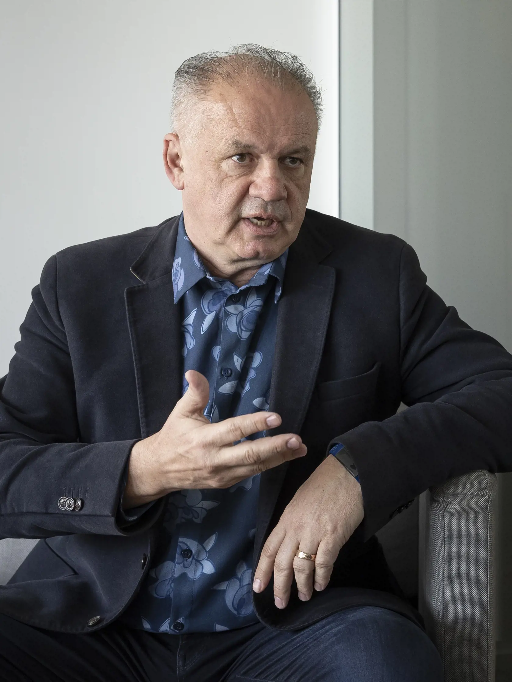 Andrej Kiska - bývalý prezident Slovenskej republiky počas rozhovoru pre denník Plus JEDEN DEŇ.