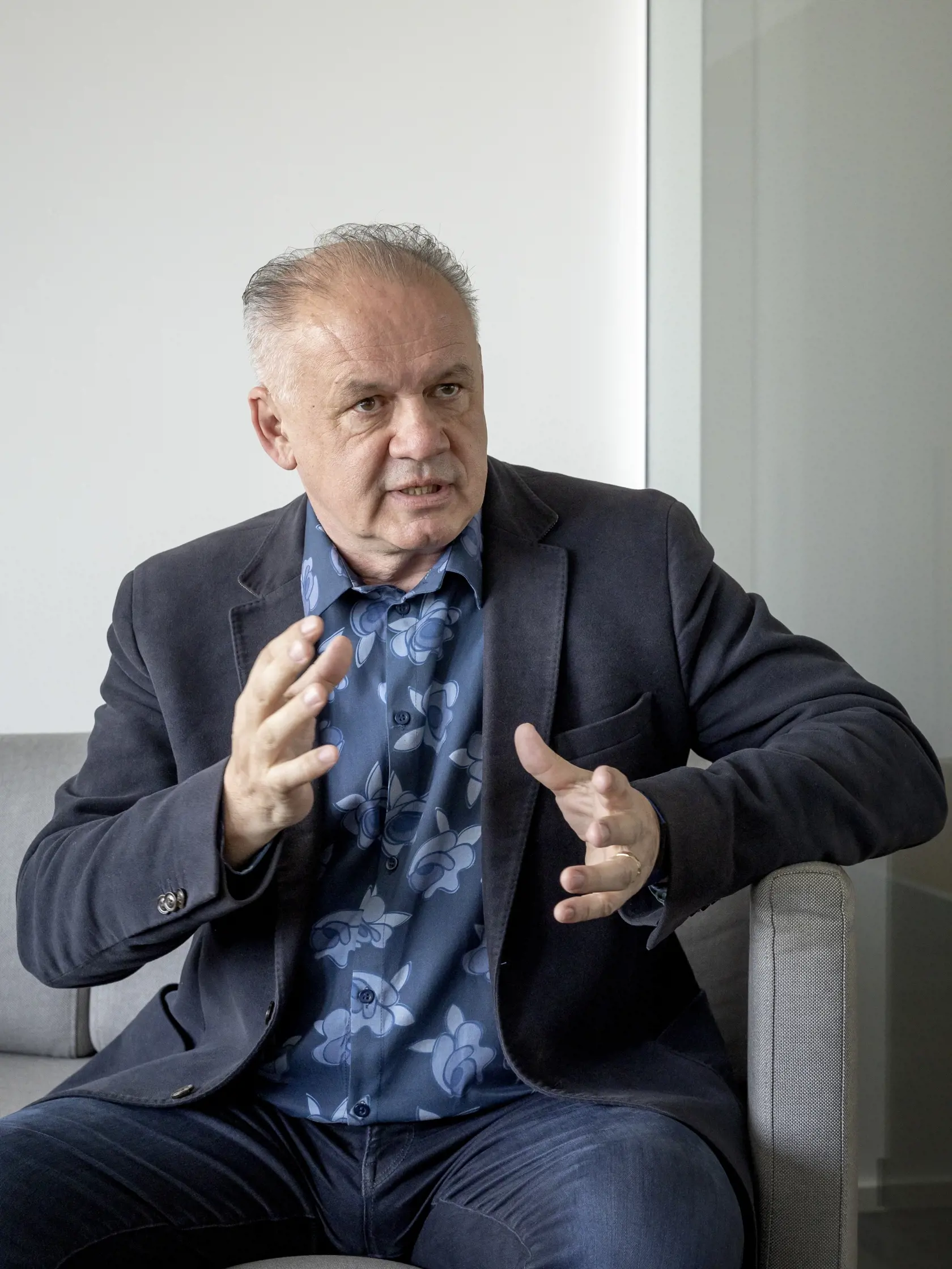 Andrej Kiska - bývalý prezident Slovenskej republiky počas rozhovoru pre denník Plus JEDEN DEŇ.