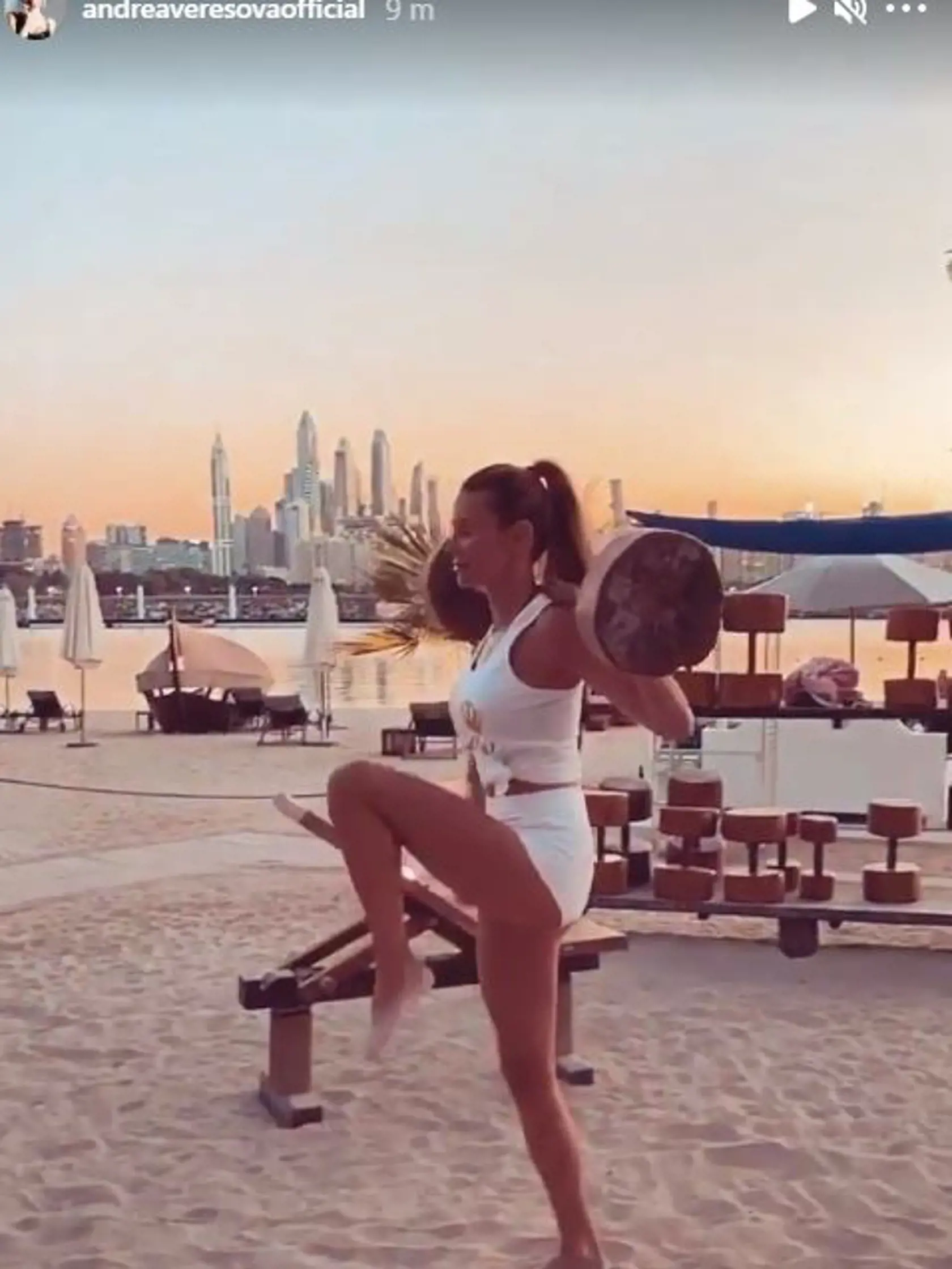 Andrea Verešová si užíva v Dubaji.