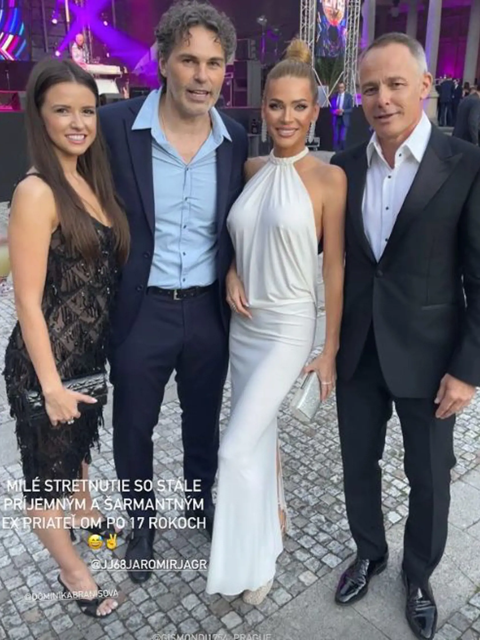 Andrea Verešová zdieľala fotku od jeho ex a opravila ho, že to nebolo po 20 rokoch, ale po 17 rokoch.