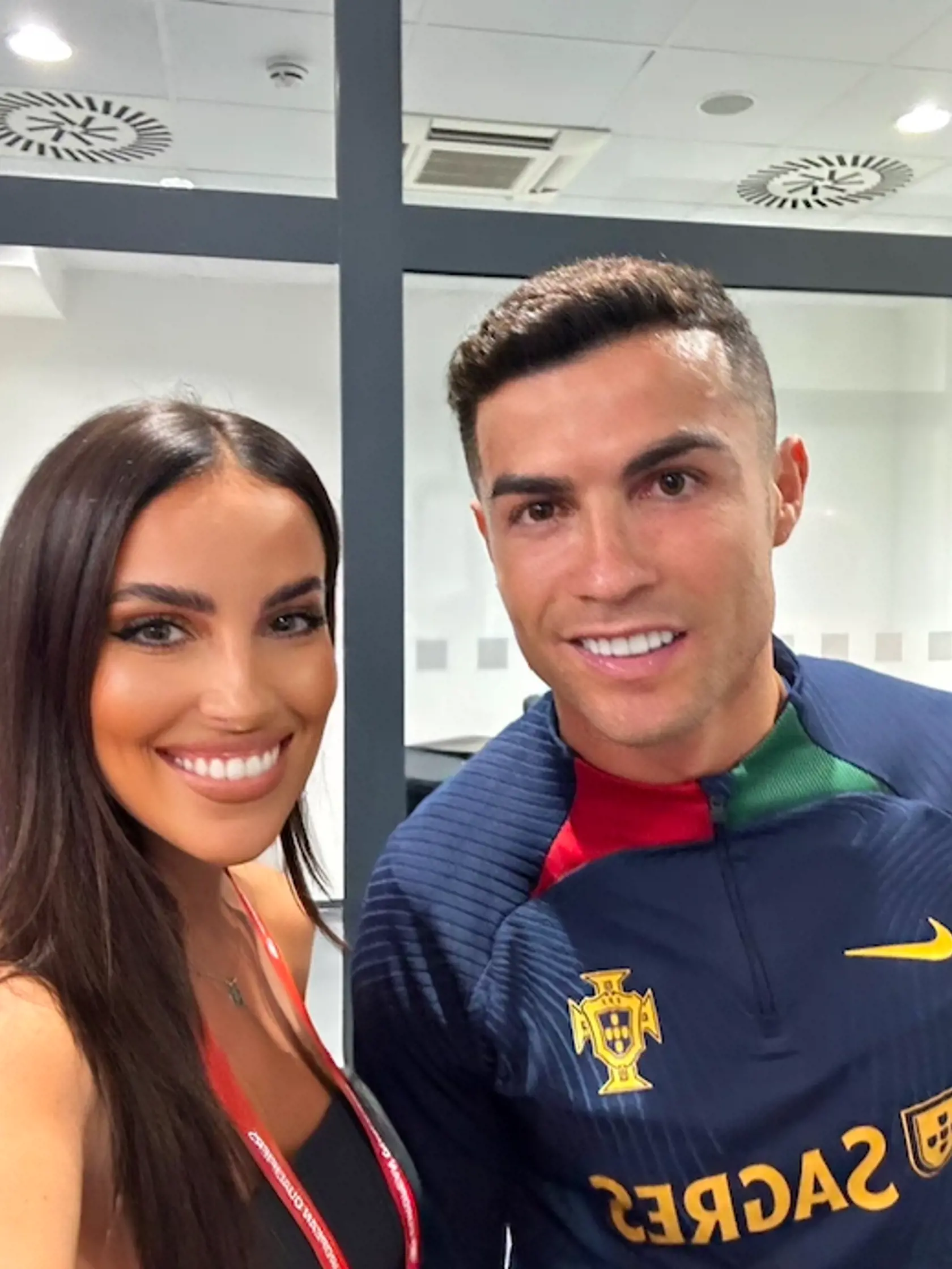 Simona Leskovská s Cristianom Ronaldom