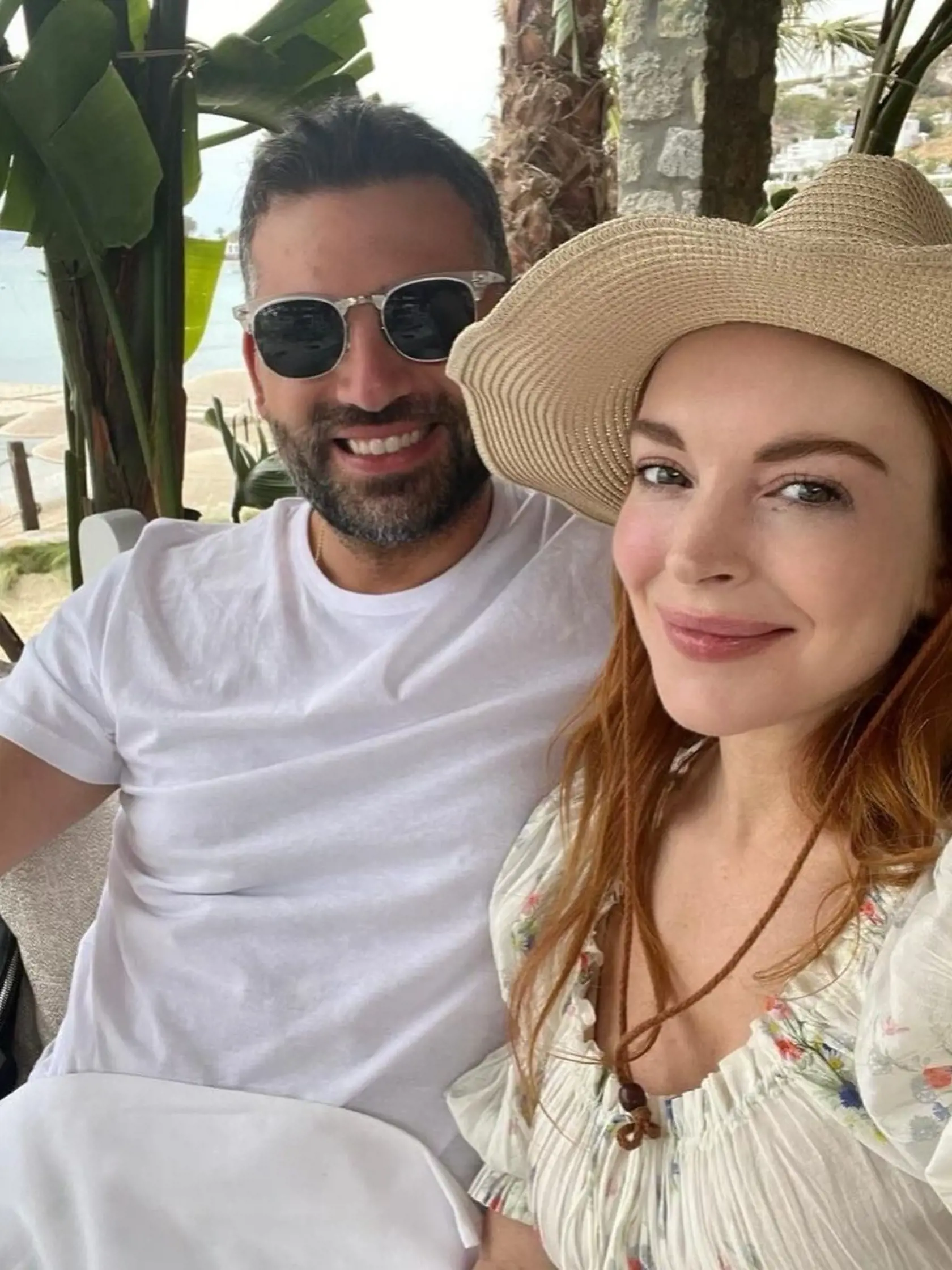 Lindsay Lohan s manželom, finančníkom Baderom Shammasom.