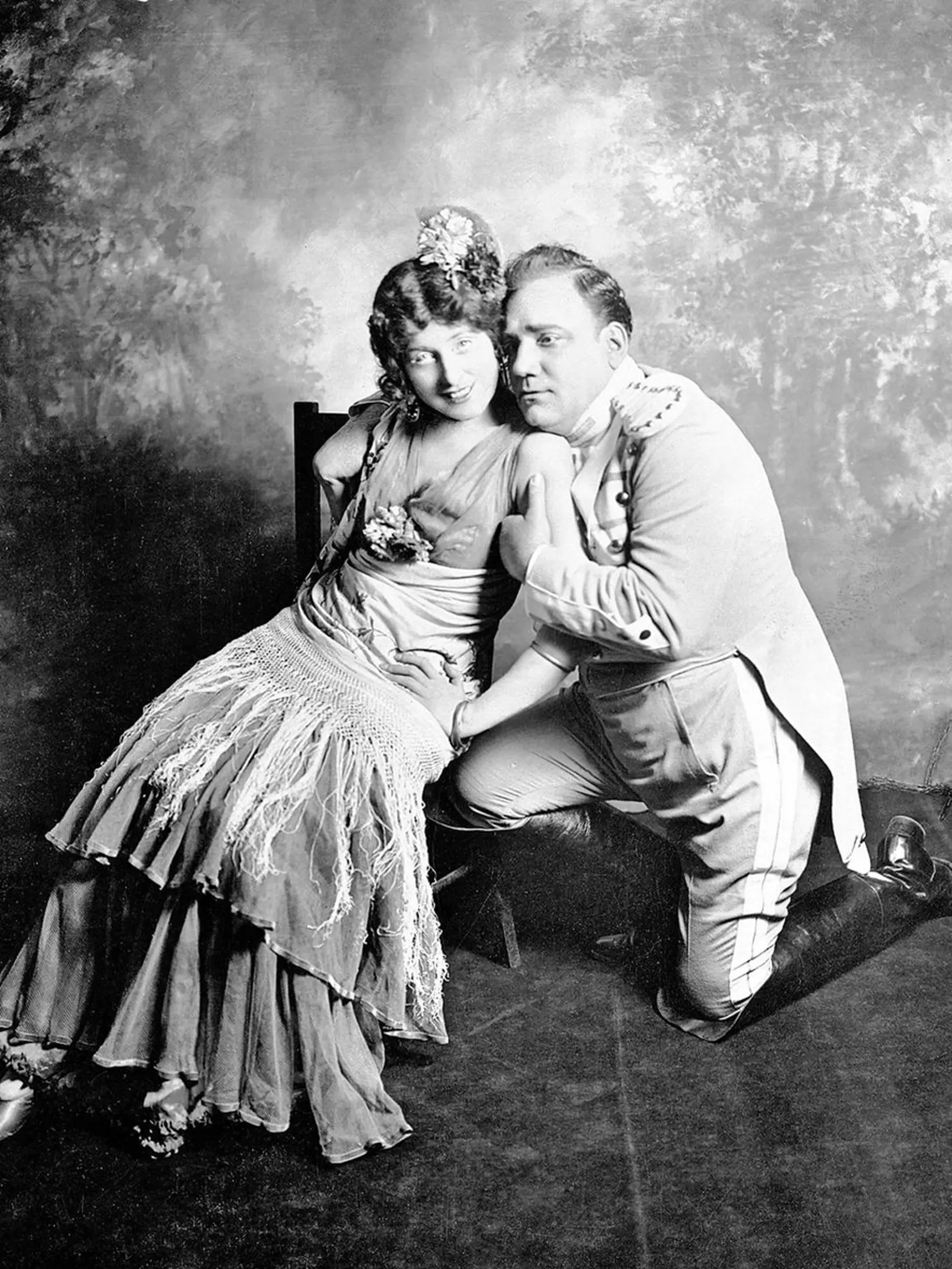 Slávny Enrico Caruso v Bizetovej opere Carmen.